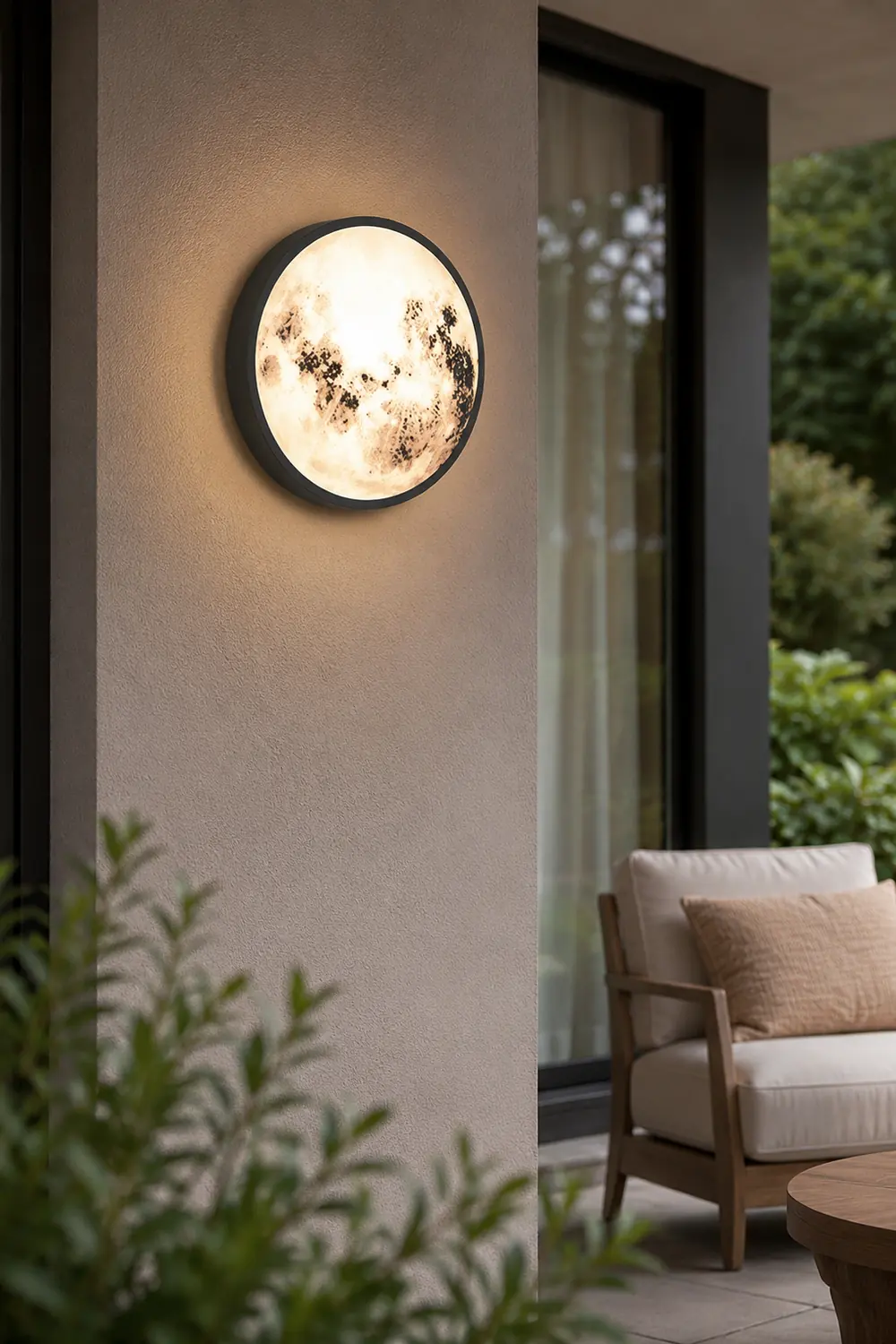 Creative Moon Outdoor Waterproof Garden Light LED Exterior Wall Light - Lumpaz