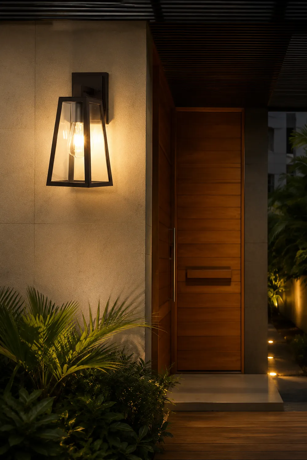 Trapezoidal Waterproof LED Vintage Outdoor Wall Light Wall Sconce Lighting - Lumpaz