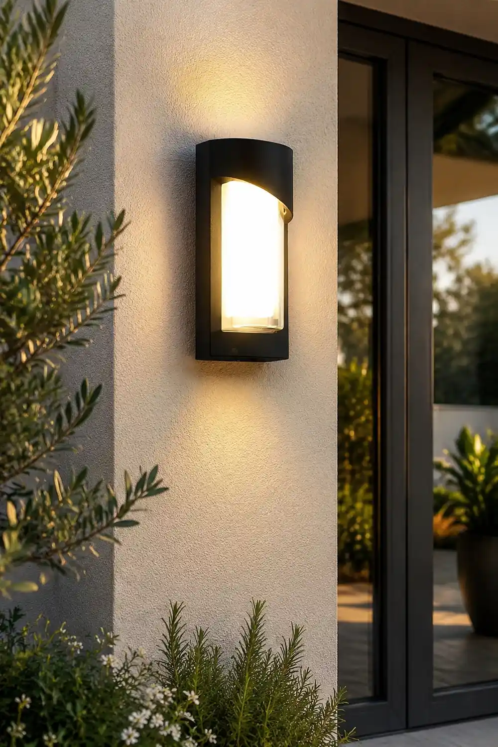 Creative Waterproof LED Black Modern Outdoor Wall Lamp Exterior Lights - Lumpaz