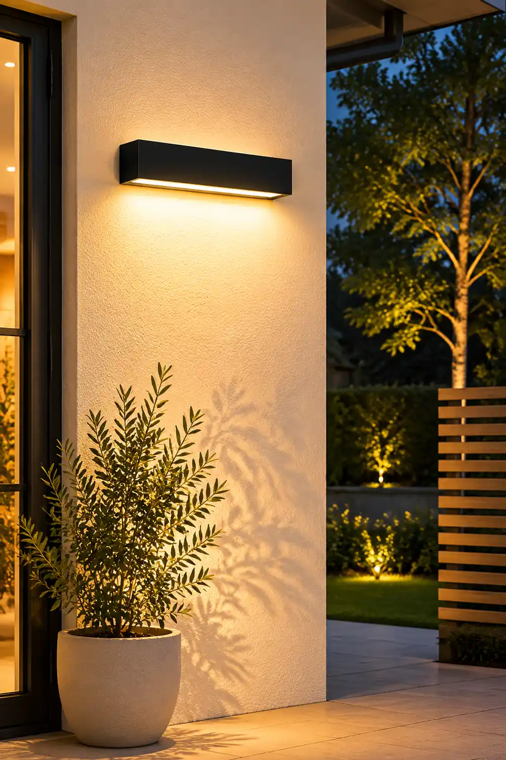 Minimalist Rectangle Outdoor Waterproof Villa Courtyard Garden LED Wall Lamp - Lumpaz