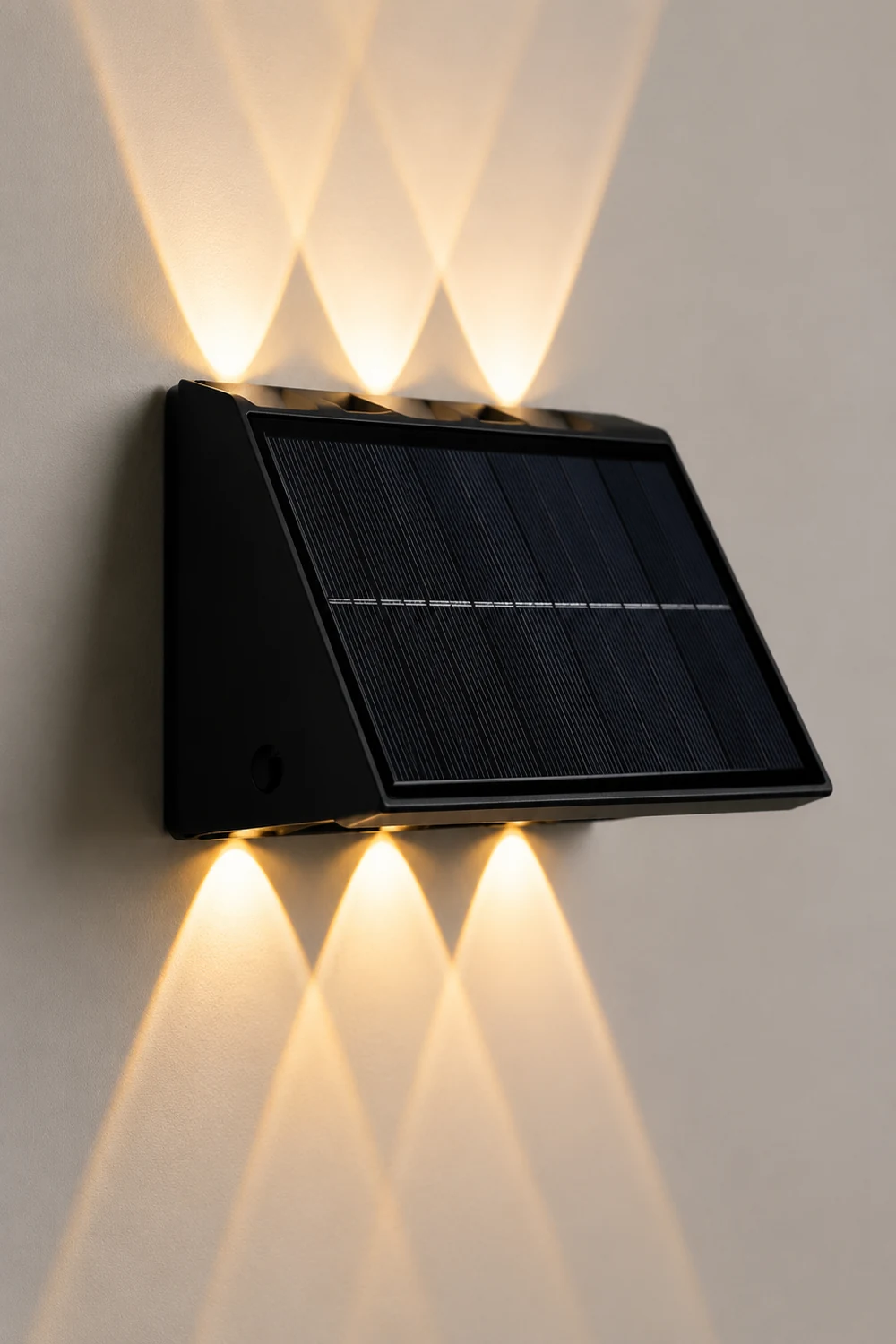 Rectangular Waterproof Up and Down Light LED Modern Solar Wall Lamp - Lumpaz