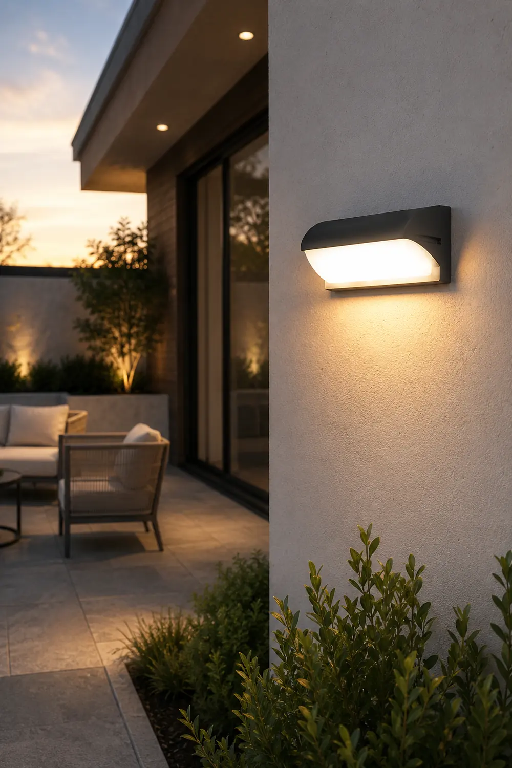 Modern Minimalist LED Waterproof Wall Light for Outdoor Villa Courtyard Balcony - Lumpaz