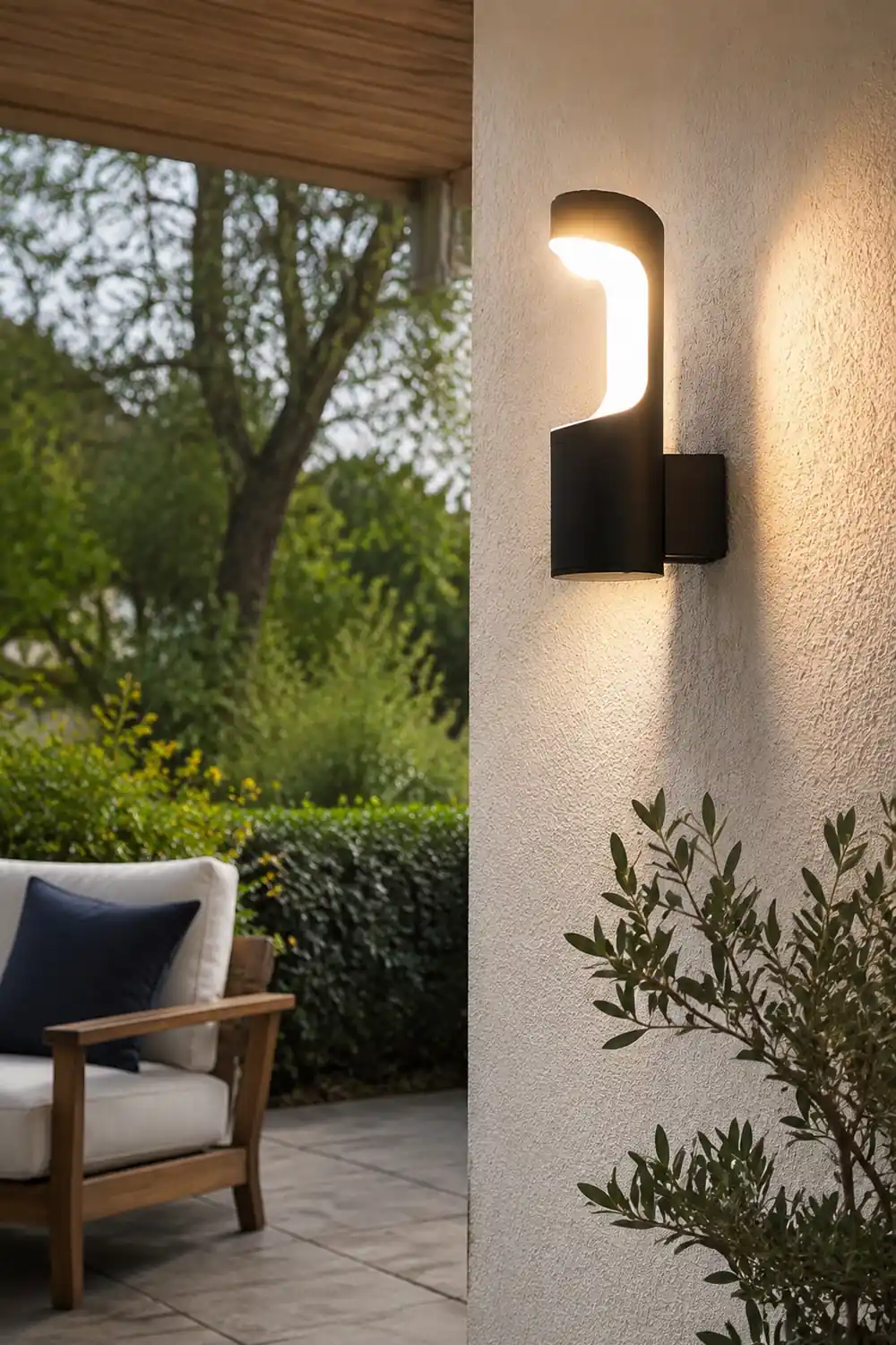 Creative LED Waterproof Black Modern Outdoor Wall Lamp Exterior Lights - Lumpaz