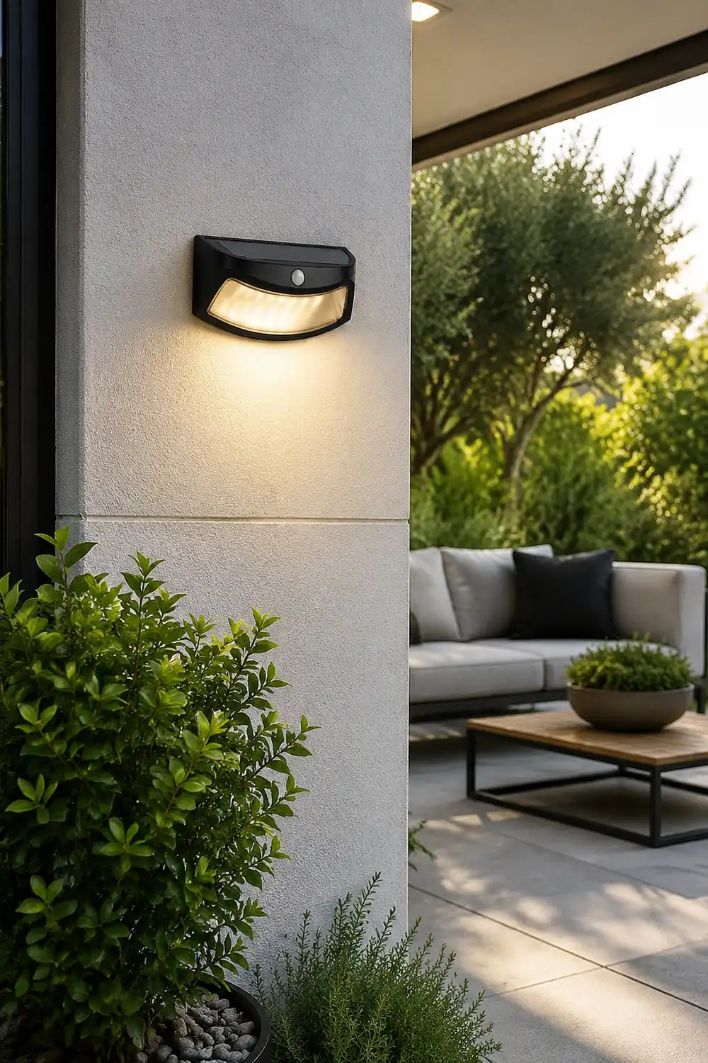 Intelligent Light Control Human Motion Sensor Solar Outdoor LED Wall Light - Lumpaz