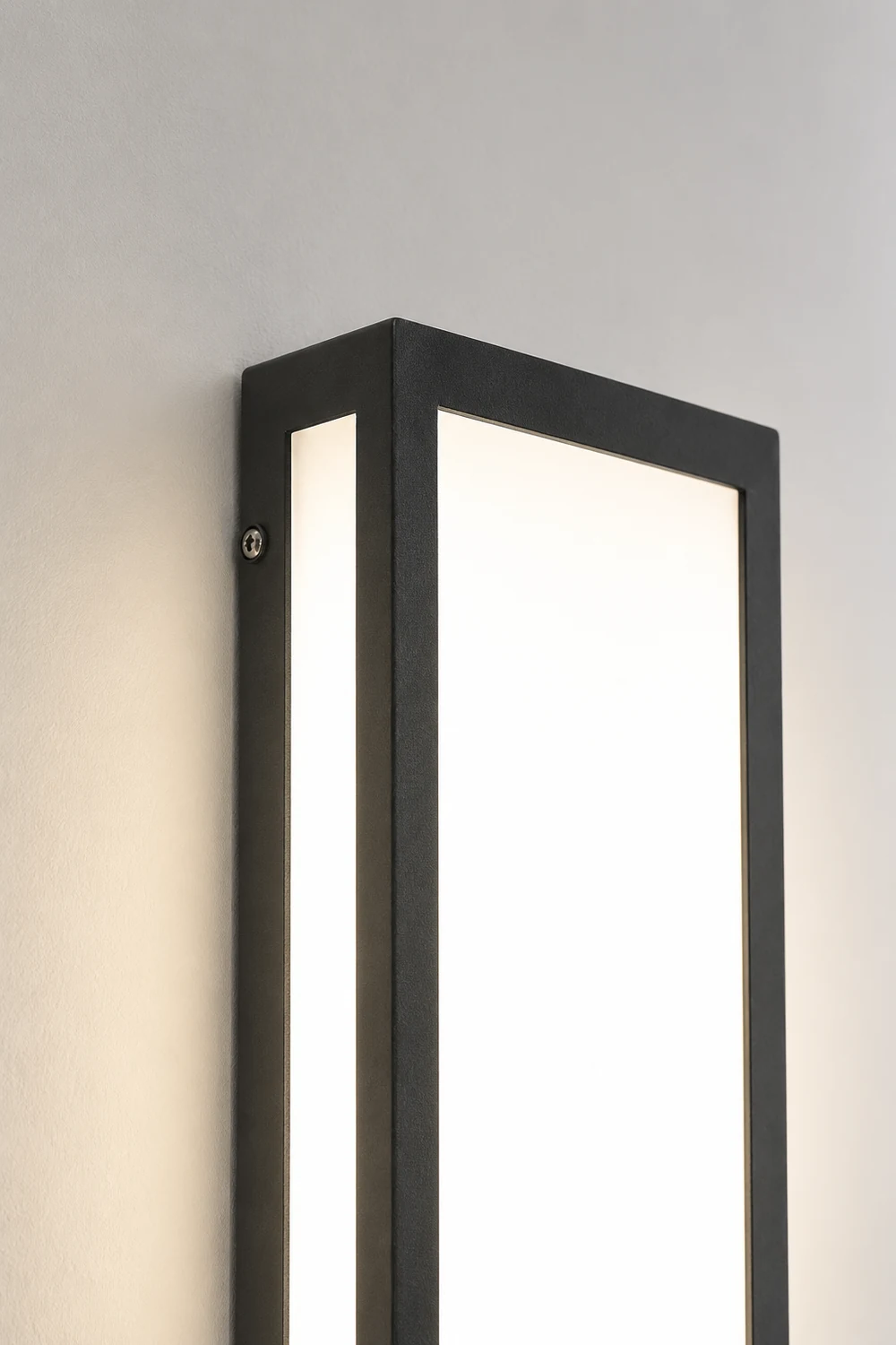 Rectangular LED Waterproof Black Modern Outdoor Exterior Light Wall Lamp - Lumpaz