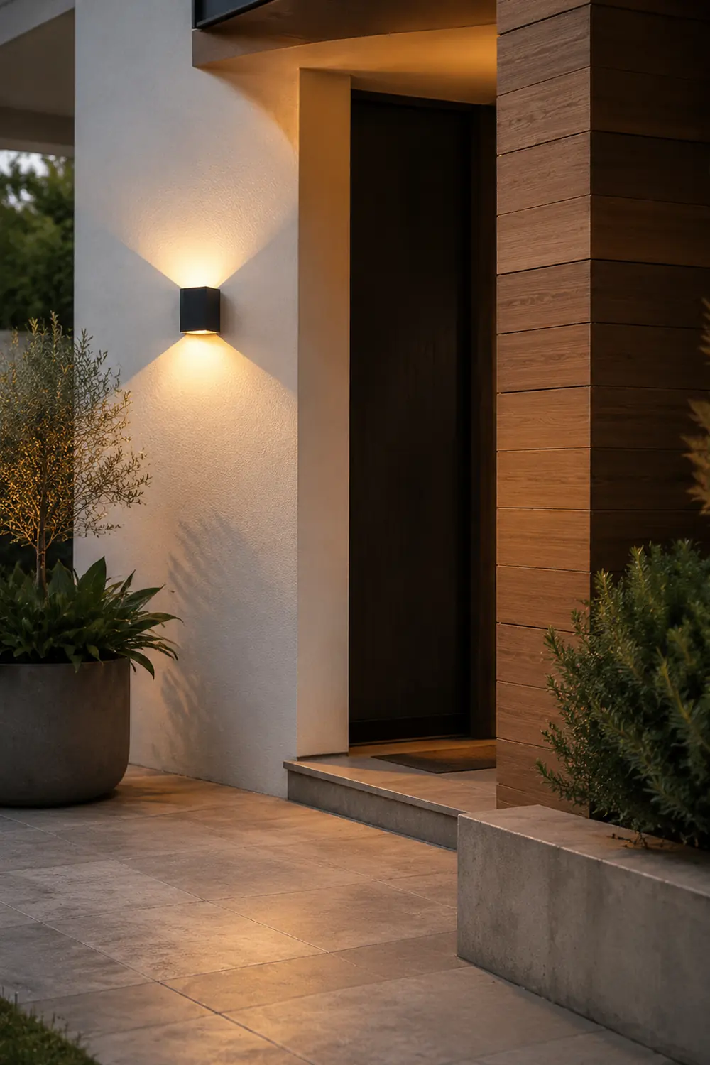 Waterproof Square LED up and down Lighting Modern Outdoor Wall Lights - Lumpaz