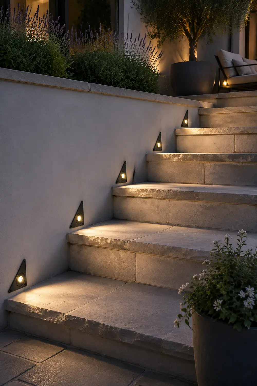 Outdoor LED Embedded Steps Stairs Lights Waterproof for Courtyard Lawn Garden - Lumpaz