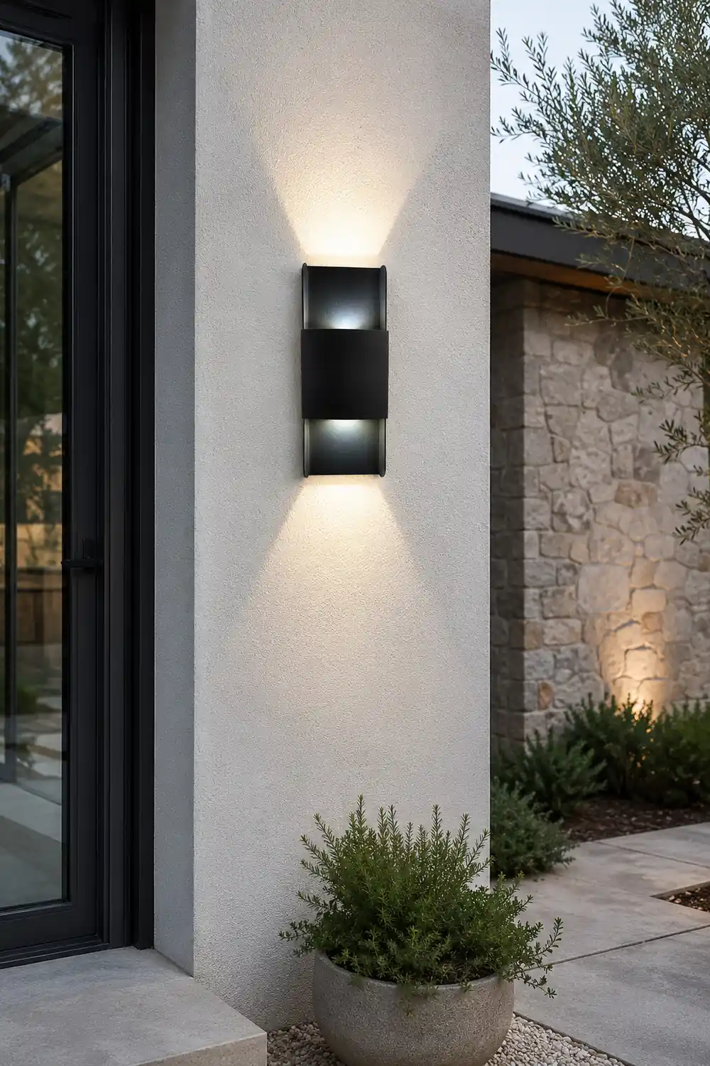 LED Up and Down Lights COB Waterproof Metal Modern Outdoor Wall Lamps - Lumpaz