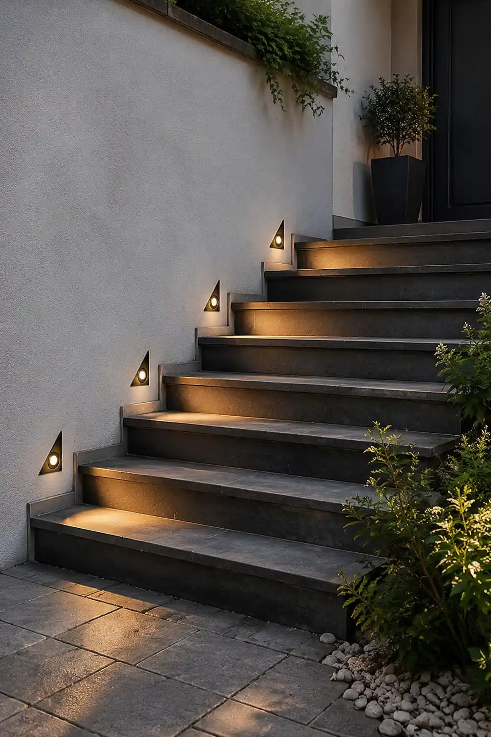 Outdoor LED Embedded Steps Stairs Lights Waterproof for Courtyard Lawn Garden - Lumpaz