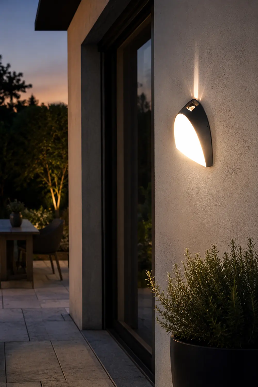 Creative LED Waterproof Aluminum Black Modern Outdoor Wall Sconce Lighting - Lumpaz