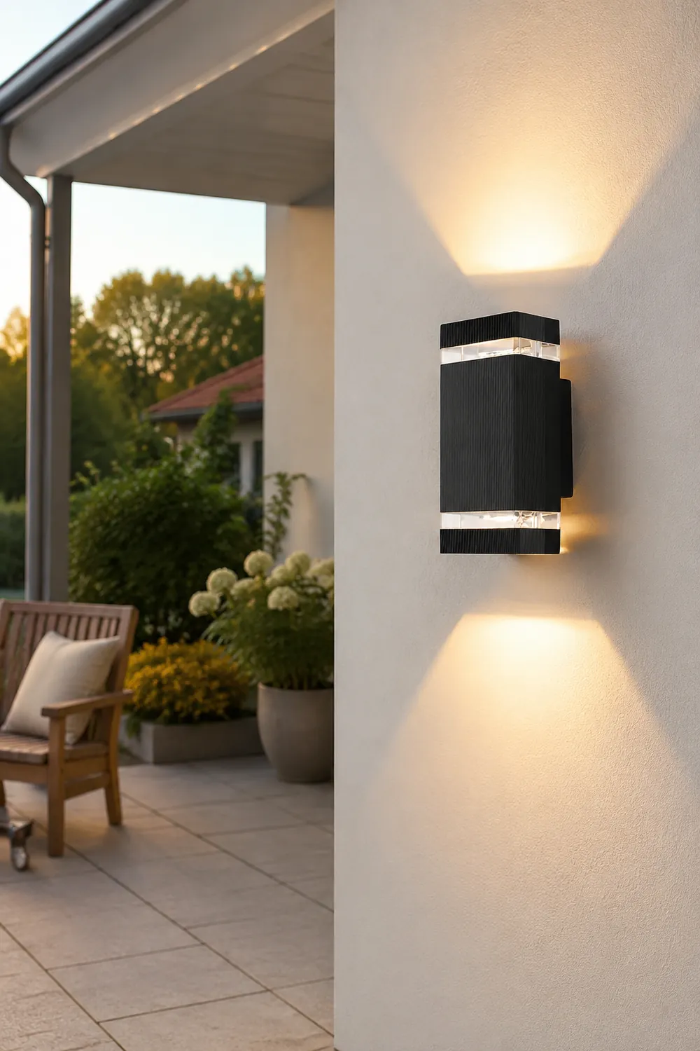 Square Up and Down Lights LED Outdoor Wall Lights Wall Sconce Lighting Wall Lamp - Lumpaz
