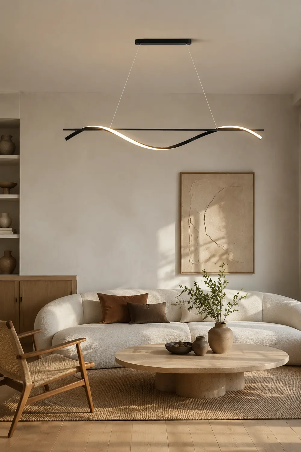 Black Wave Chandelier - Lumpaz