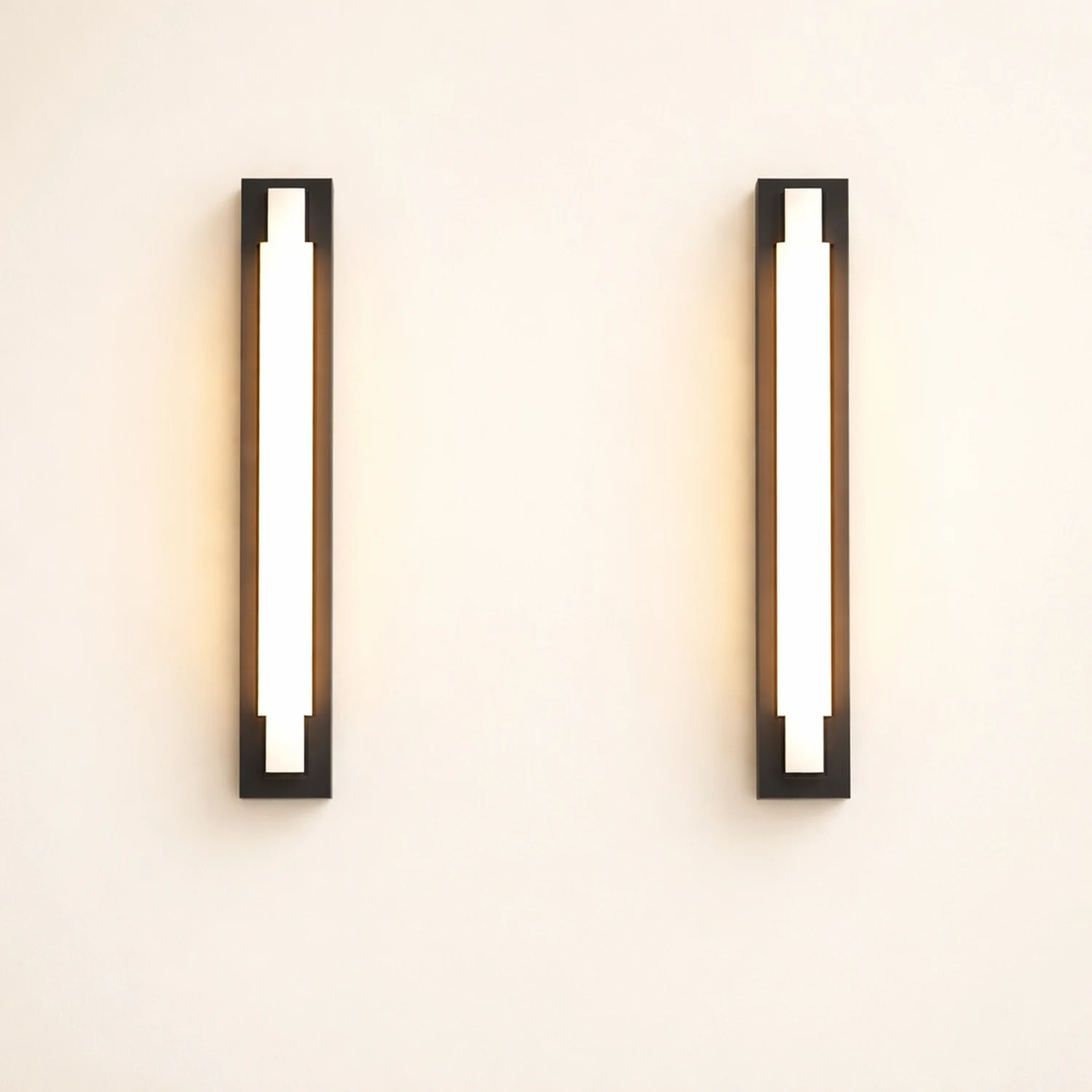 Retro Rectangular Waterproof LED Black Decorative Outdoor Wall Lights - Lumpaz