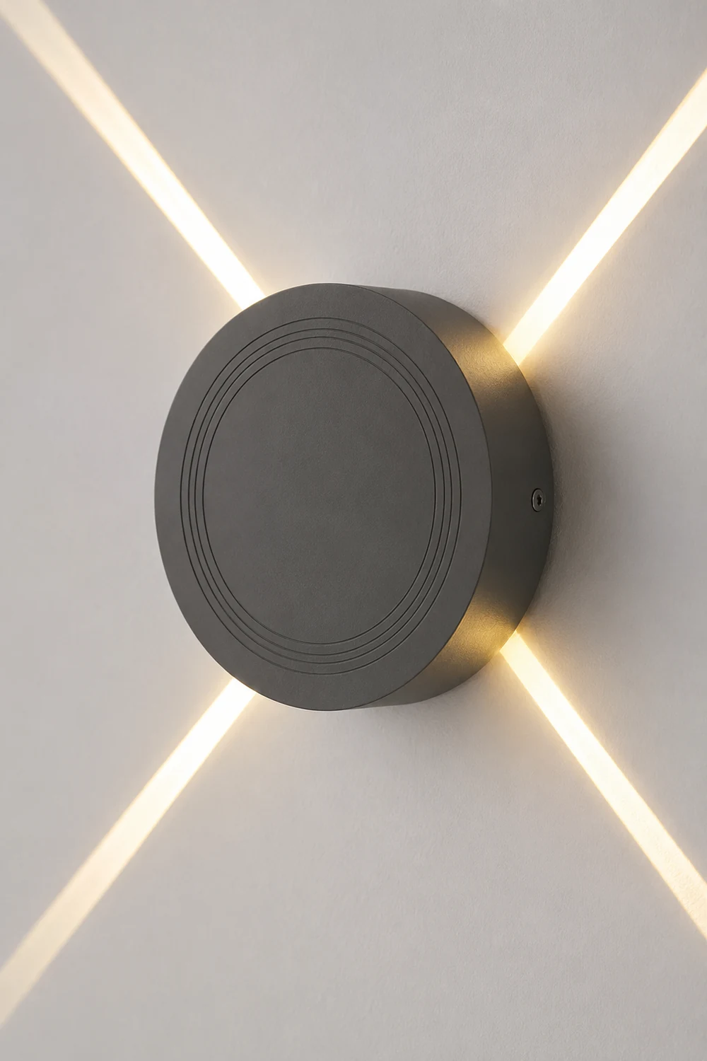 Round Square LED 12W Cross Star Lights Waterproof Modern Wall Lamp - Lumpaz