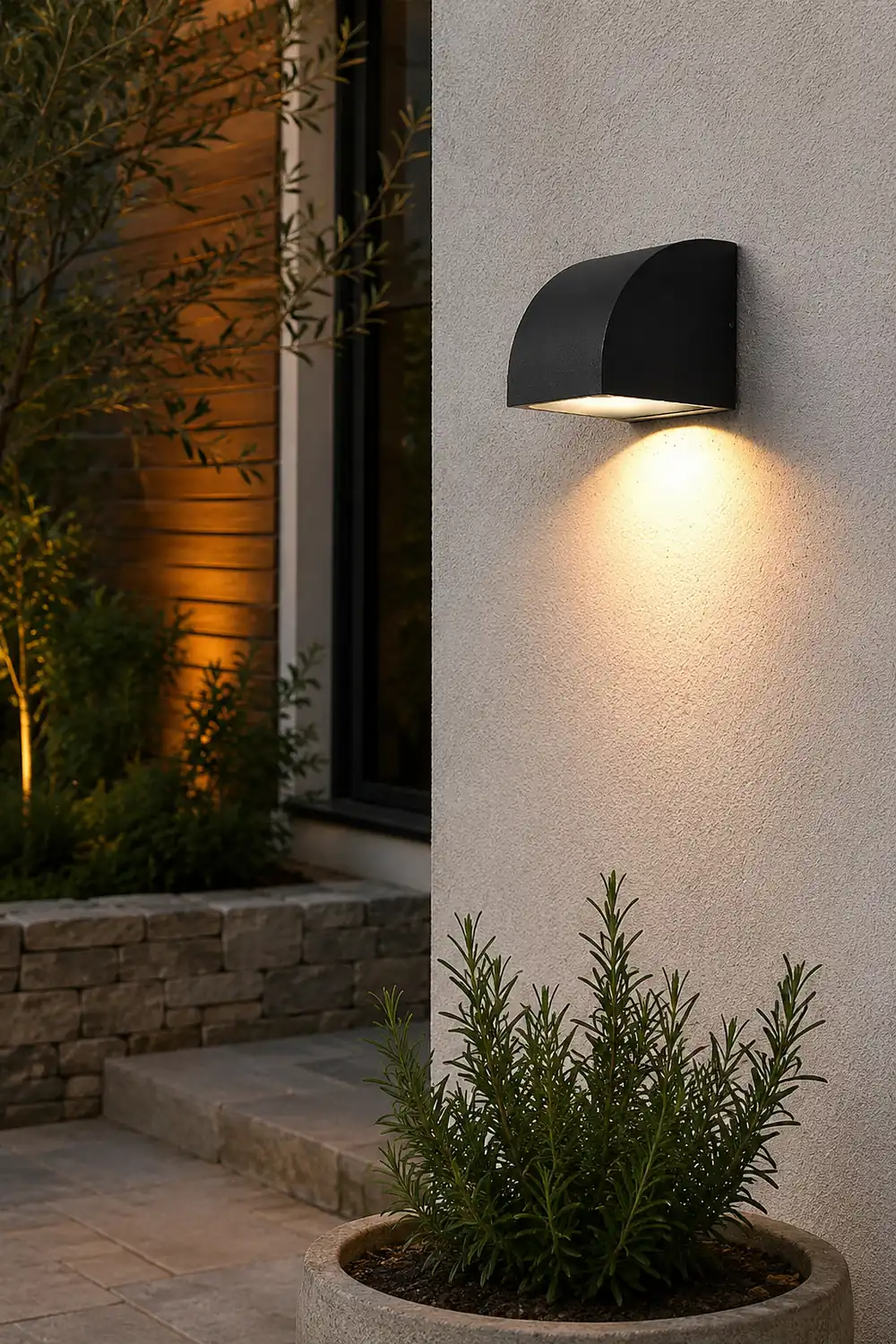 Waterproof Geometric Shaped Nordic Outdoor Wall Lights Wall Sconce Lighting - Lumpaz