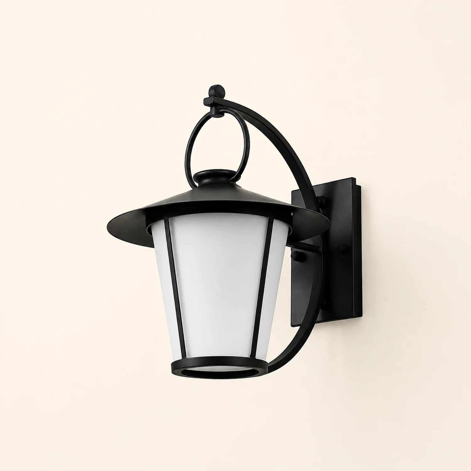 Waterproof Creative Round Glass Shade American Style Outdoor Wall Lamp - Lumpaz