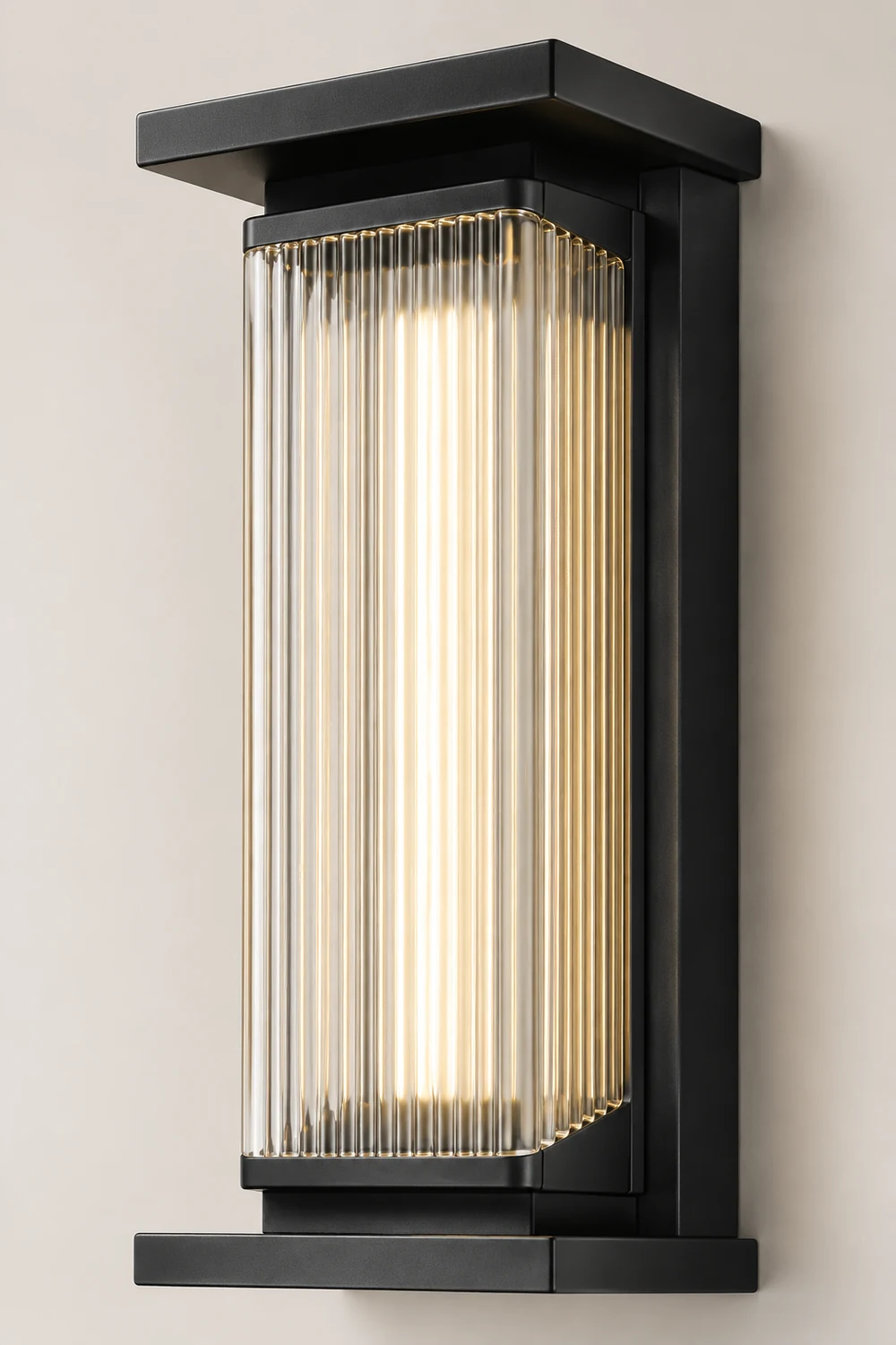 Creative Strip Waterproof Black Modern LED Wall Lamp Outdoor Wall Lights - Lumpaz