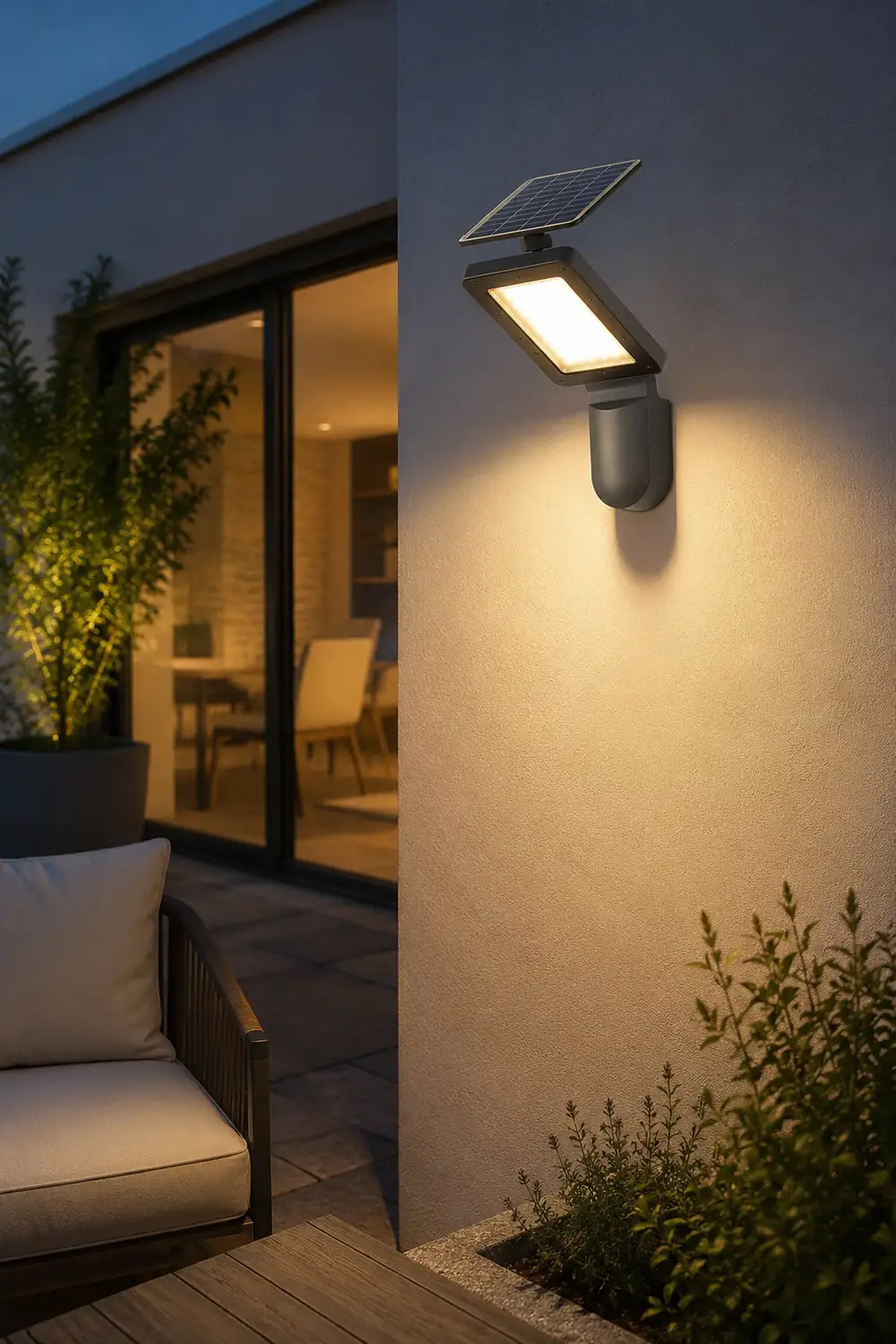 Creative Outdoor Wall Lights Solar Wall Lamp LED Wall Sconce Lighting - Lumpaz