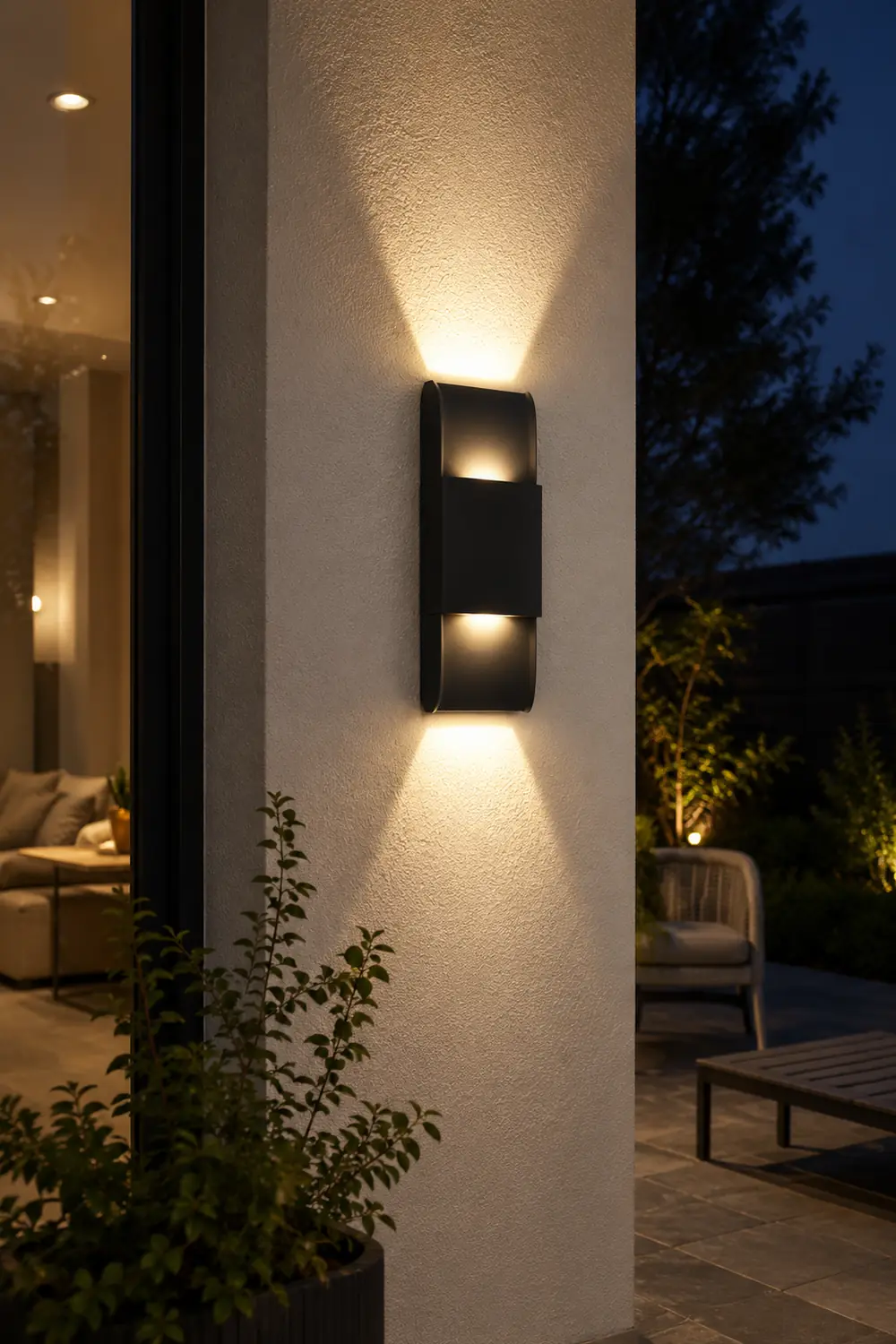 LED Up and Down Lights COB Waterproof Metal Modern Outdoor Wall Lamps - Lumpaz