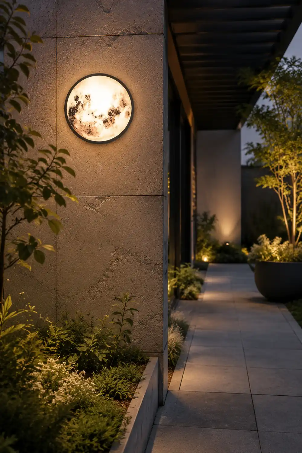 Creative Moon Outdoor Waterproof Garden Light LED Exterior Wall Light - Lumpaz