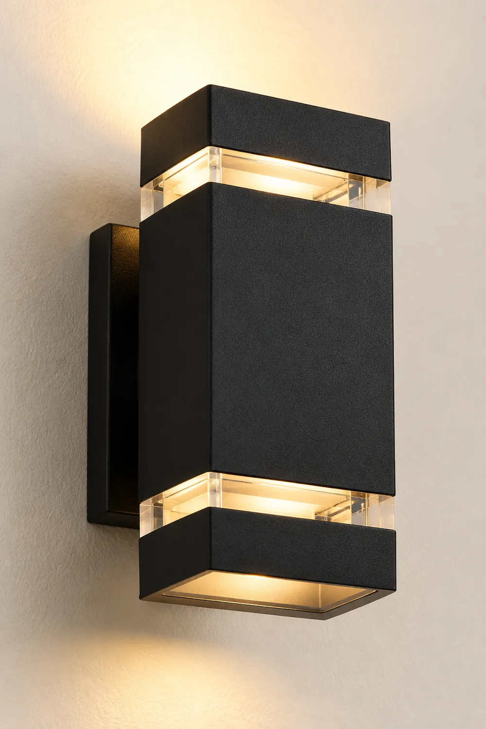 Square Round Waterproof Up And Down Lighting LED Modern Wall Sconces - Lumpaz