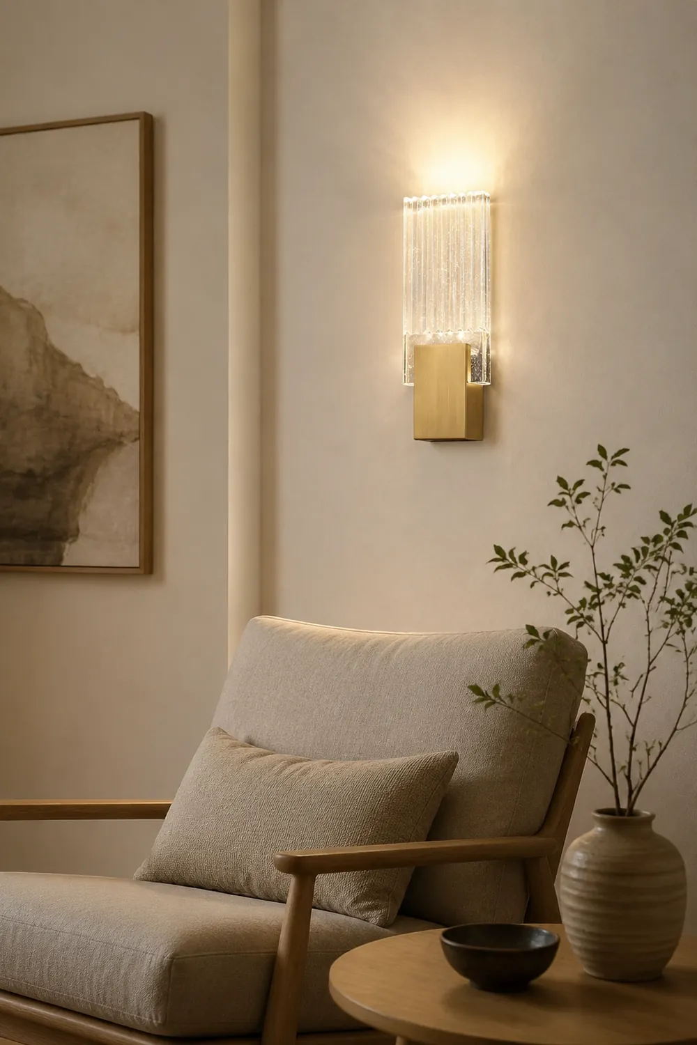 Pleated Crystal Wall Lamp - Lumpaz
