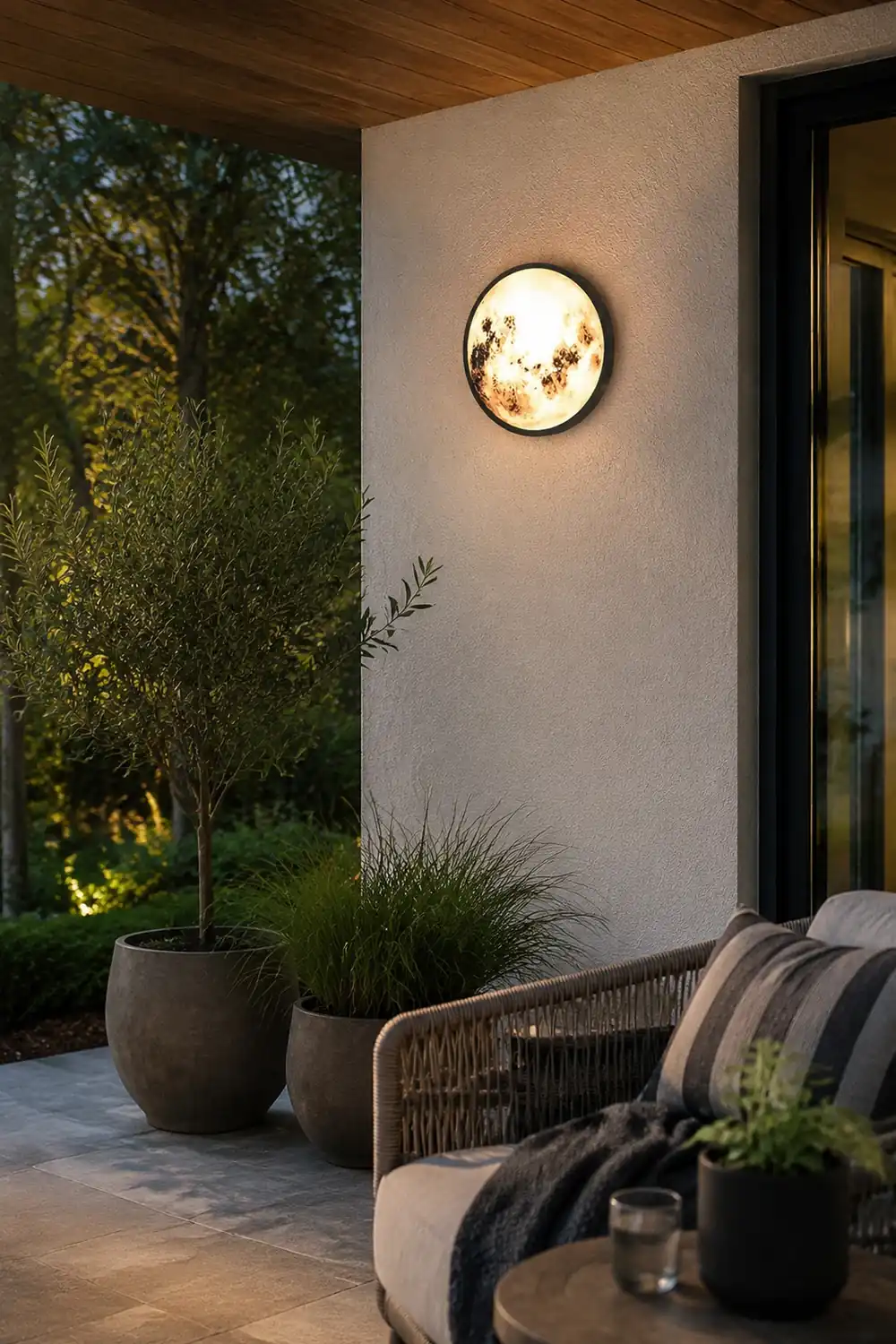 Creative Moon Outdoor Waterproof Garden Light LED Exterior Wall Light - Lumpaz