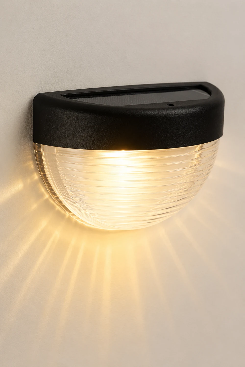 4 Pcs Solar Stair Lights Outdoor Step Lights LED Garden Lights Wall Mounted Lights - Lumpaz
