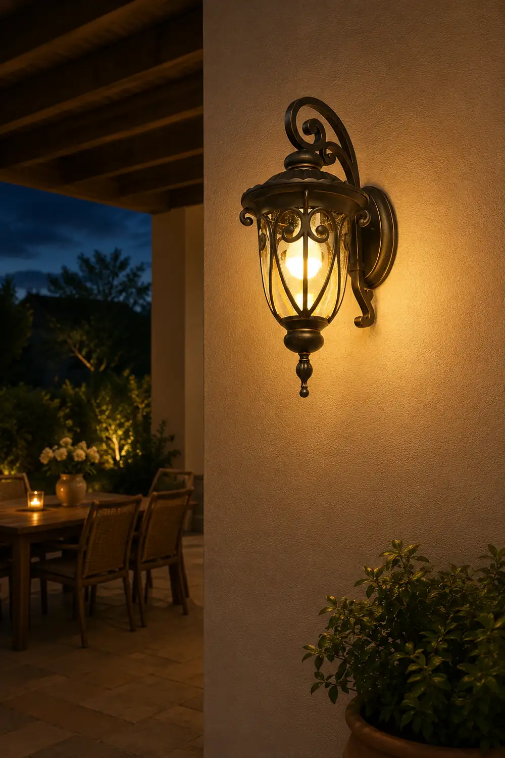 Waterproof Aluminum Bubbles Glass European-Style Outdoor Wall Lights - Lumpaz