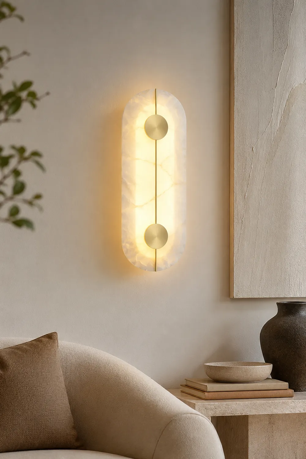 Artistic Alabaster Wall Lamp - Lumpaz