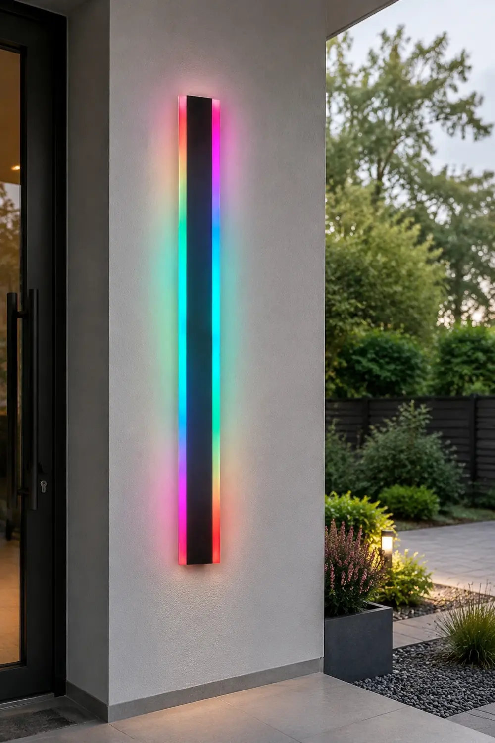 Long Strip Waterproof LED RGB Multi Color Modern Outdoor Sconces - Lumpaz