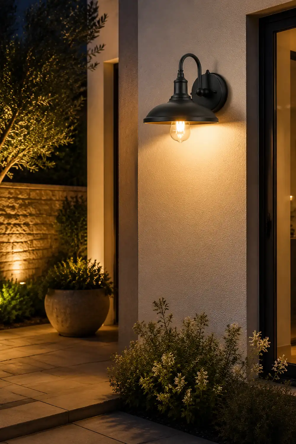 Retro Outdoor Waterproof Induction LED Wall Sconces Balcony Stair Garden Light - Lumpaz