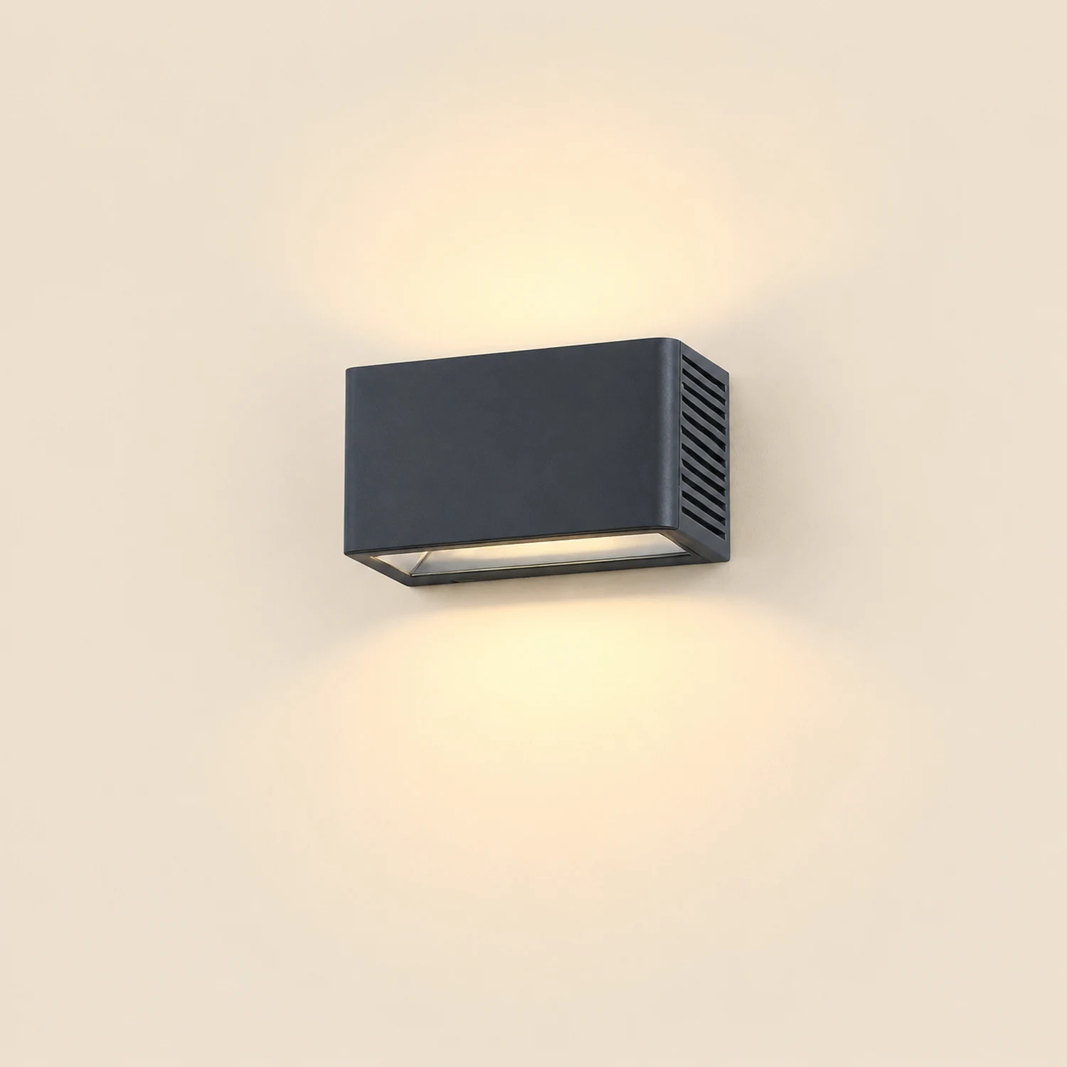 Rectangle LED Waterproof Nordic Up and Down Lights Outdoor Wall Lights Sconces - Lumpaz