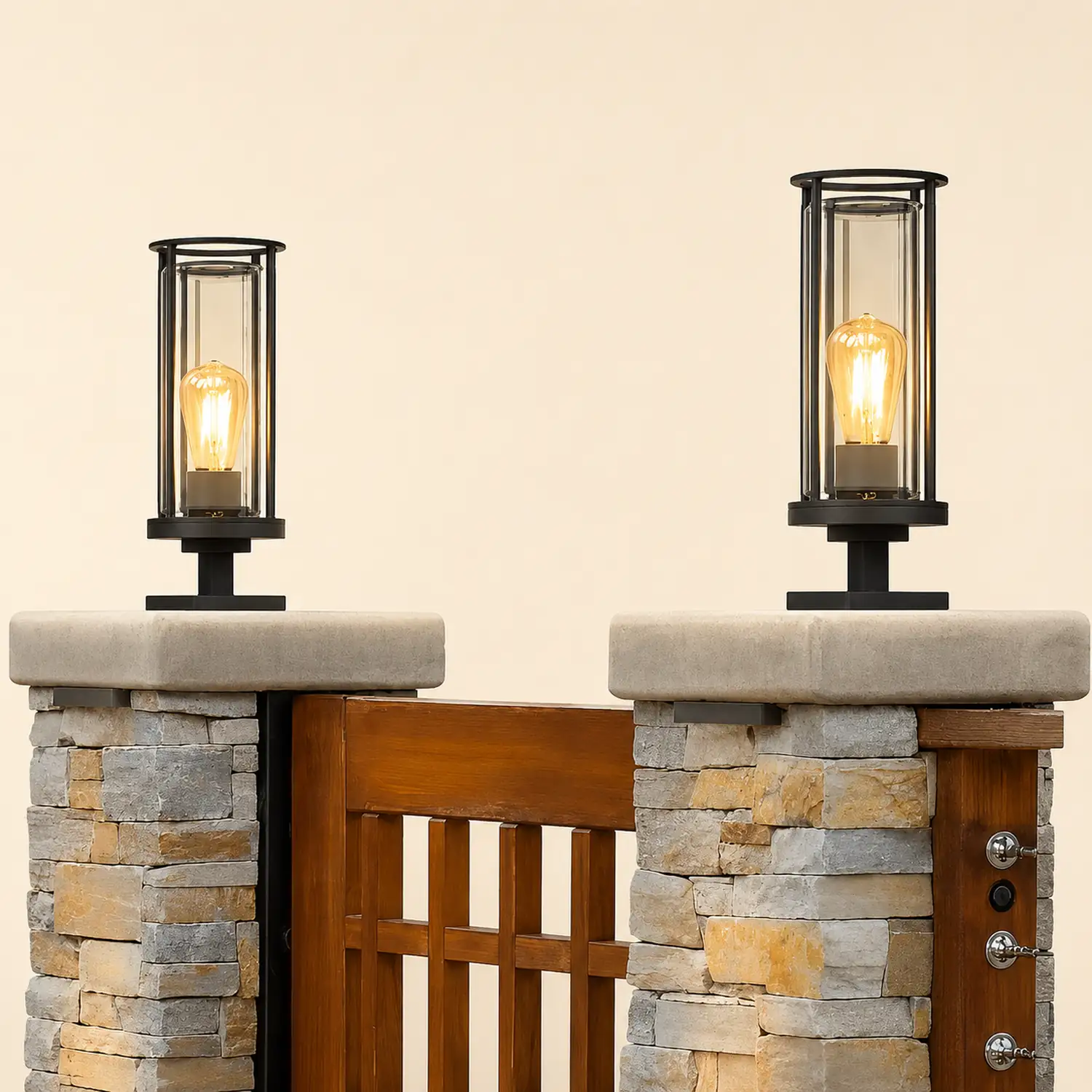 Minimalist Round Waterproof Retro Wall Lamp Outdoor Lawn Lights Path Lights - Lumpaz