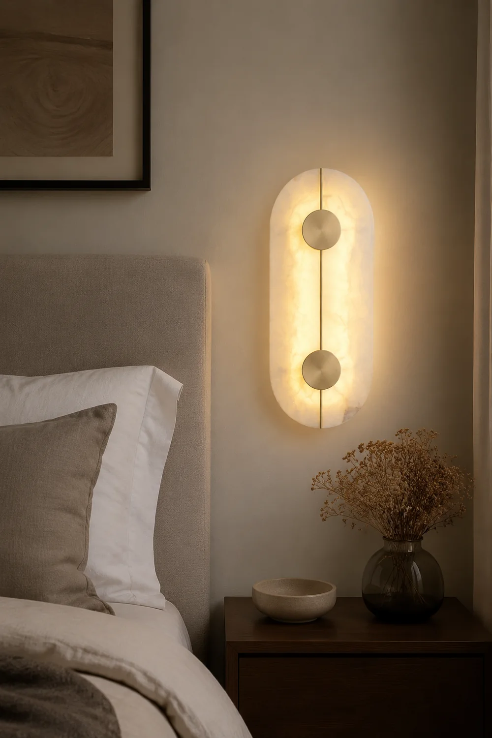 Artistic Alabaster Wall Lamp - Lumpaz
