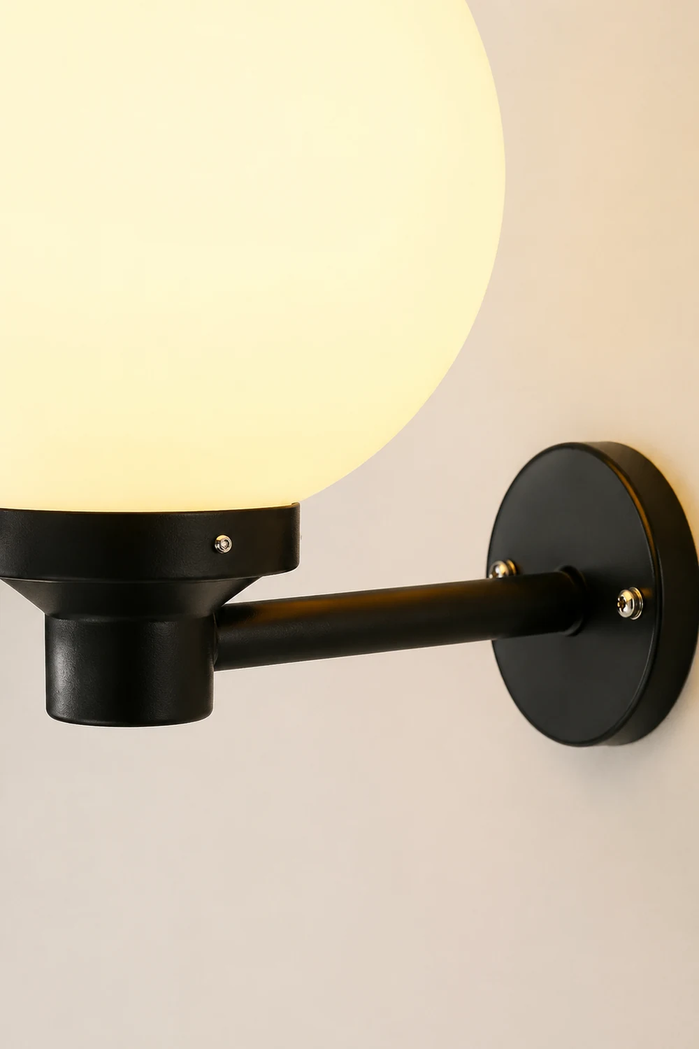 Round Three Step Dimming LED Modern Solar Wall Lights Outdoor Wall Lamp - Lumpaz