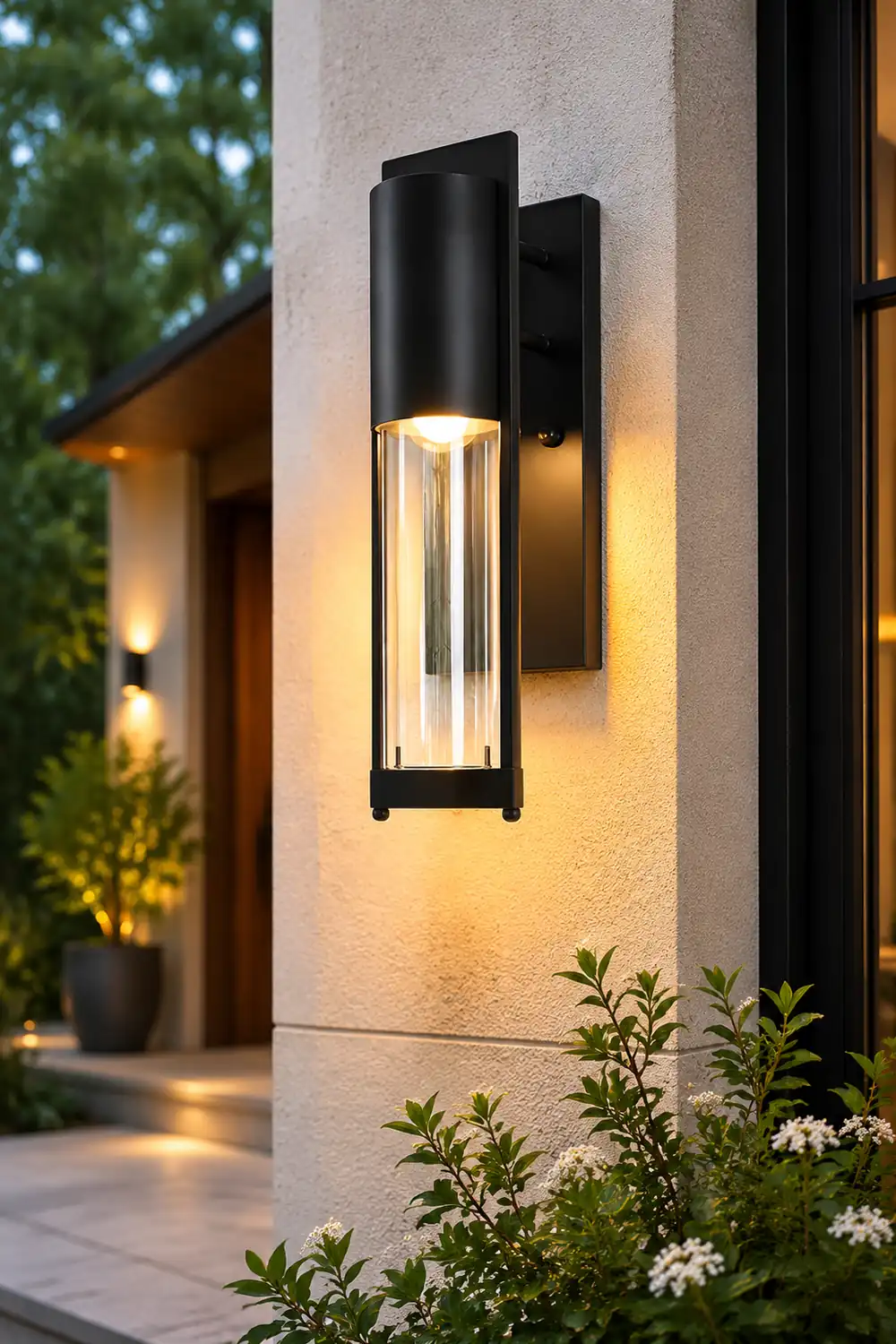 Antique Waterproof Glass Modern Outdoor Wall Sconce Lighting Wall Lamp - Lumpaz