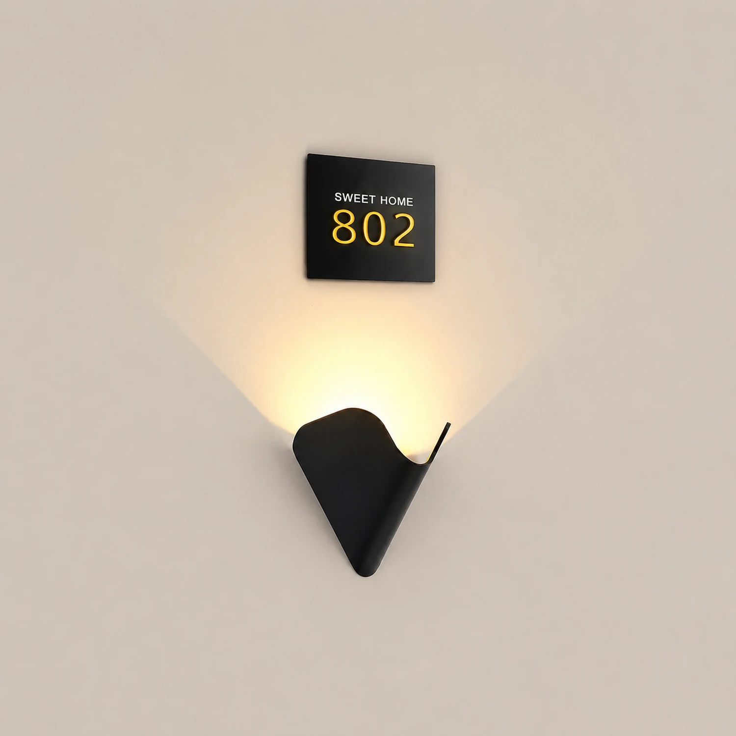Creative Modern Wall Sconces LED Doorplate Lamp Waterproof Wall Lights Fixture Indoor Outdoor - Lumpaz