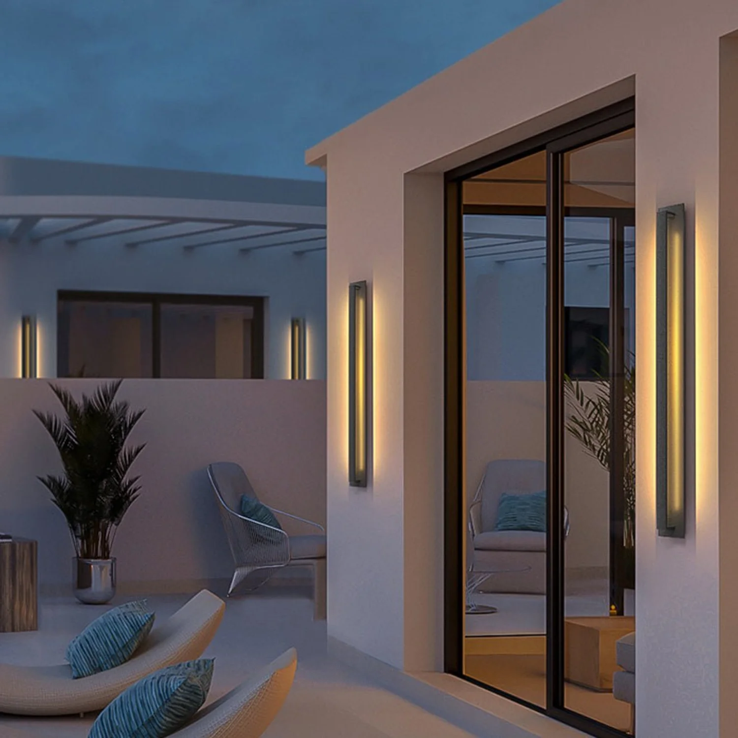 Retro Industrial Style Waterproof LED Wall Light for Outdoor Villa Courtyard - Lumpaz