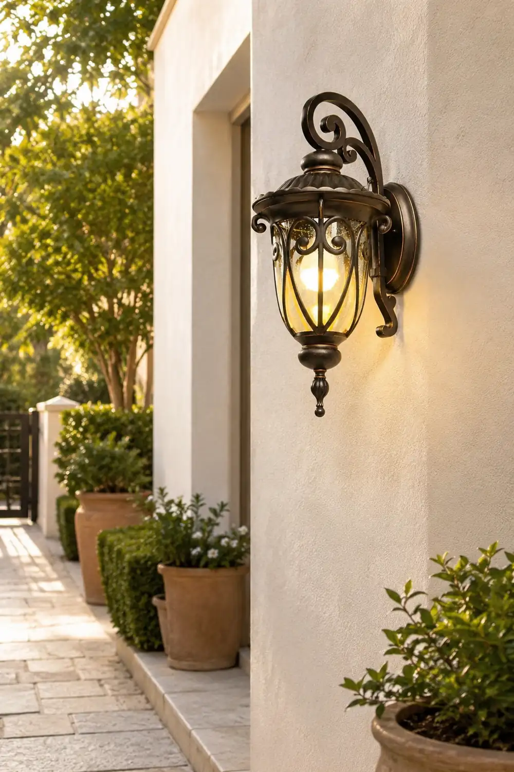 Waterproof Aluminum Bubbles Glass European-Style Outdoor Wall Lights - Lumpaz