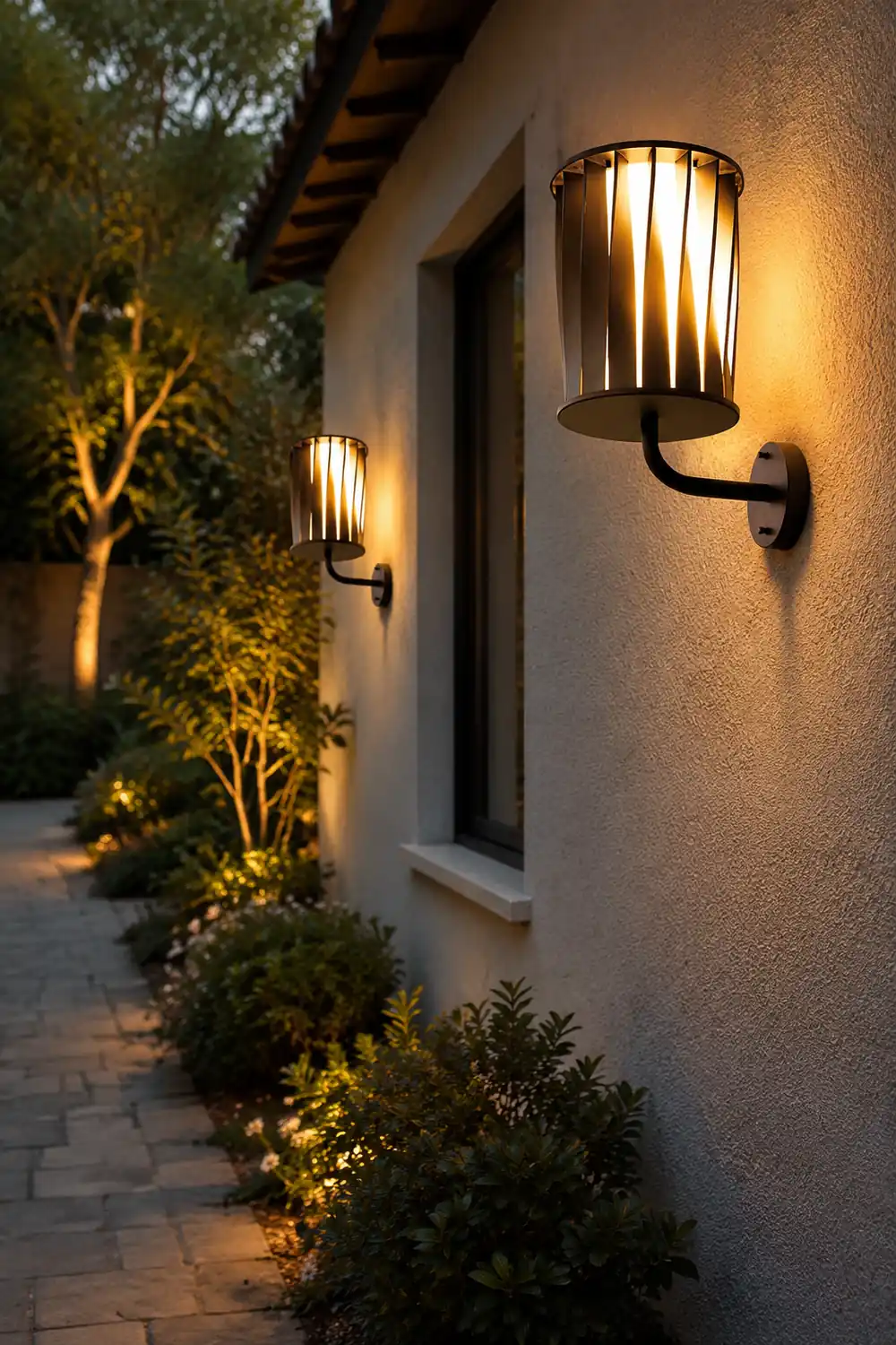 Creative Twisted Waterproof LED Modern Outdoor Wall Lamp Plug in Wall Lights - Lumpaz
