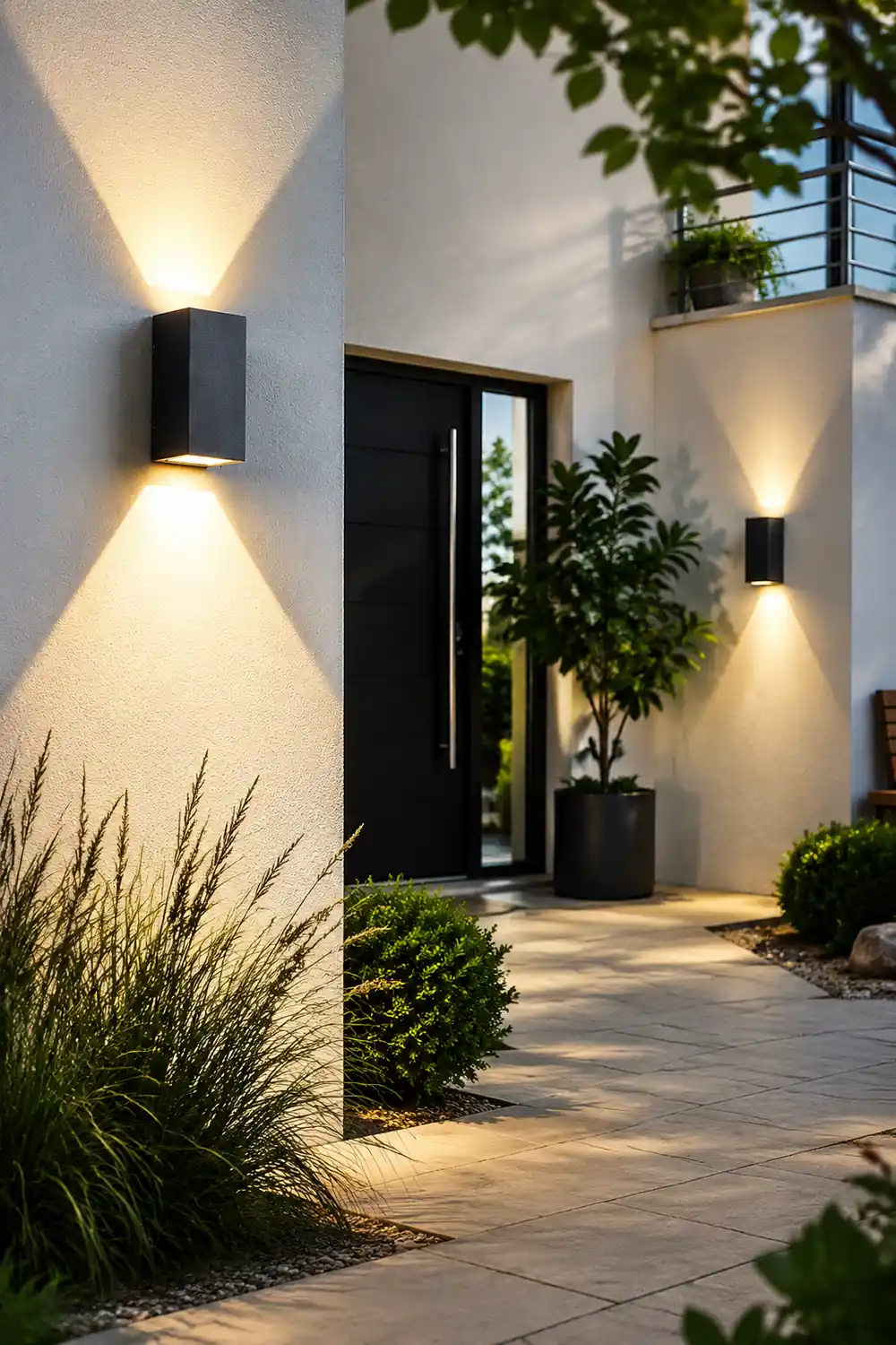 Two Light Effect Optional Waterproof LED Wall Light for Outdoor Villa Courtyard - Lumpaz