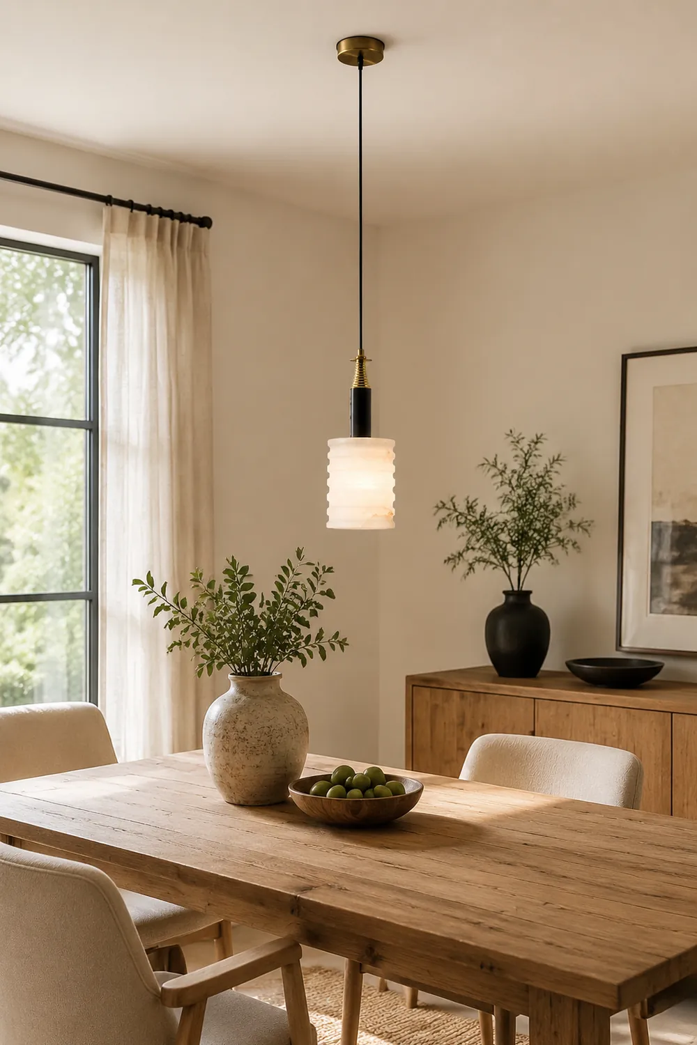 Alabaster Pendant Lamp - Lumpaz