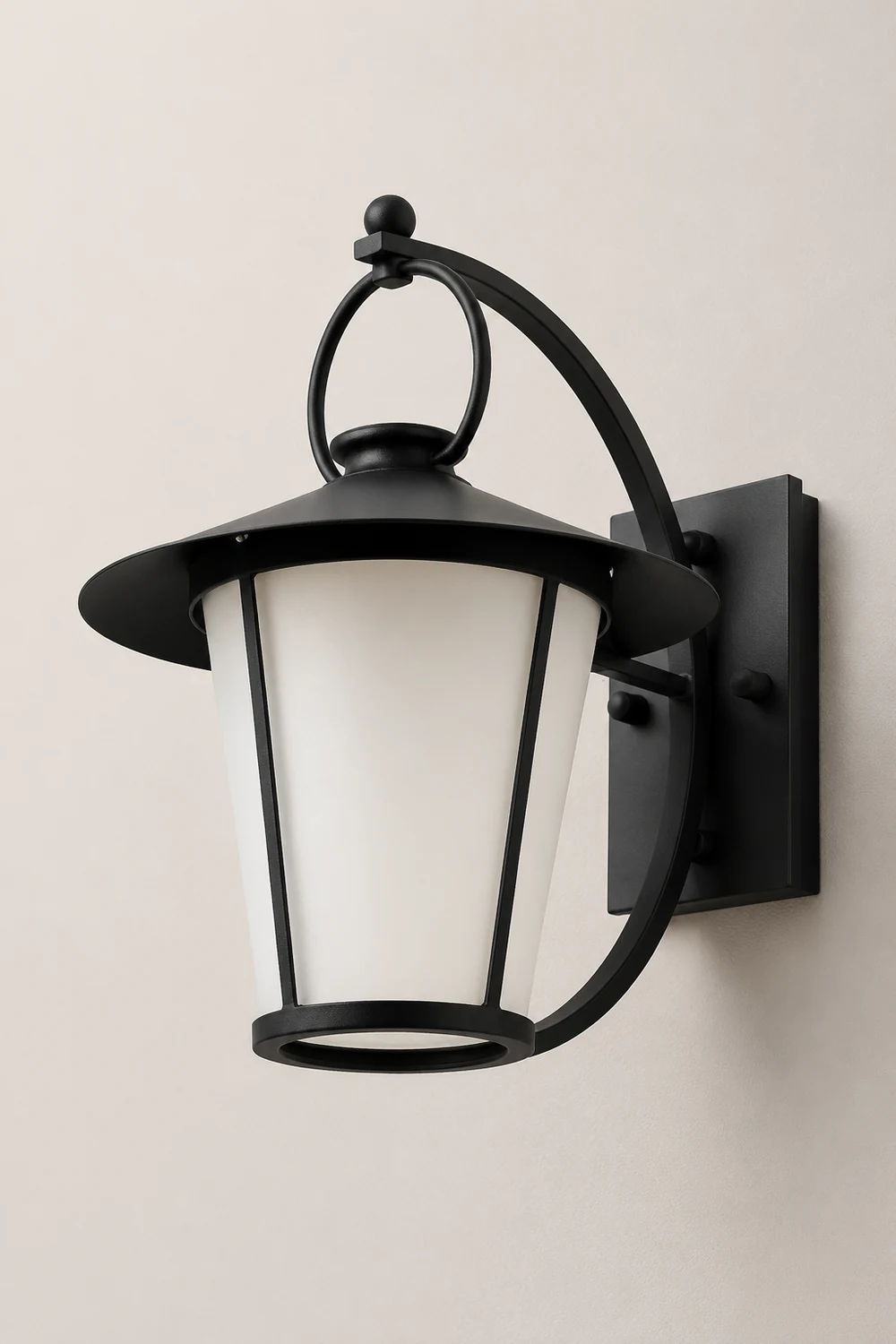 Waterproof Creative Round Glass Shade American Style Outdoor Wall Lamp - Lumpaz