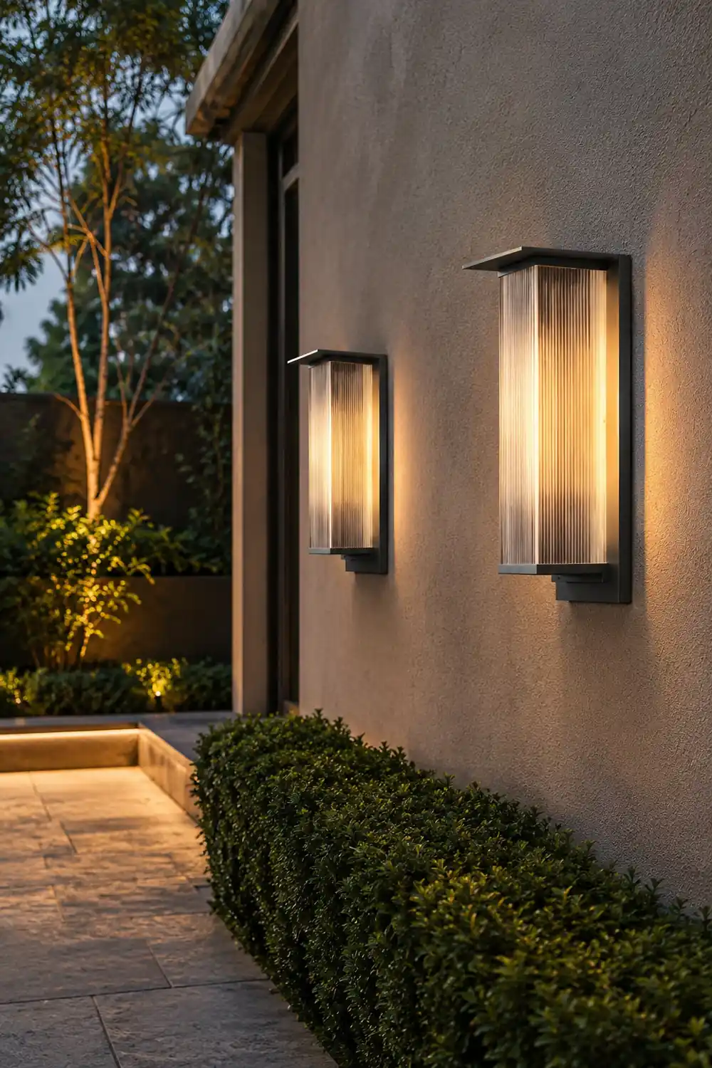 Rectangular Waterproof LED 3w Modern Outdoor Solar Wall Sconces Lighting - Lumpaz