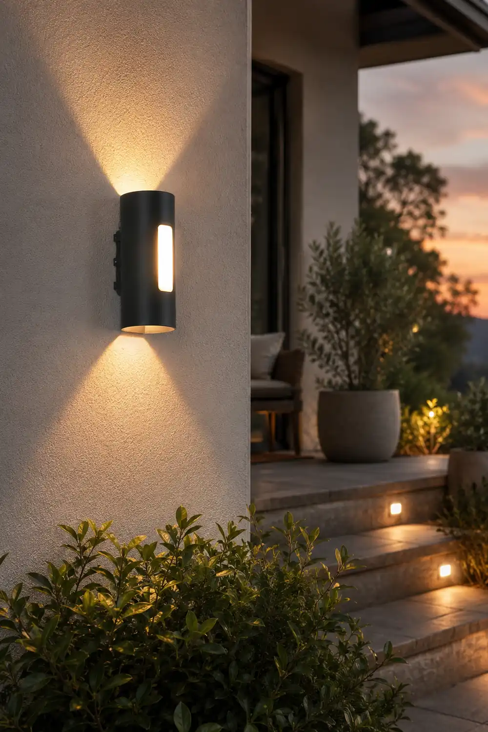Minimalist Waterproof LED Wall Light for Outdoor Stair Terrace Garden Courtyard - Lumpaz