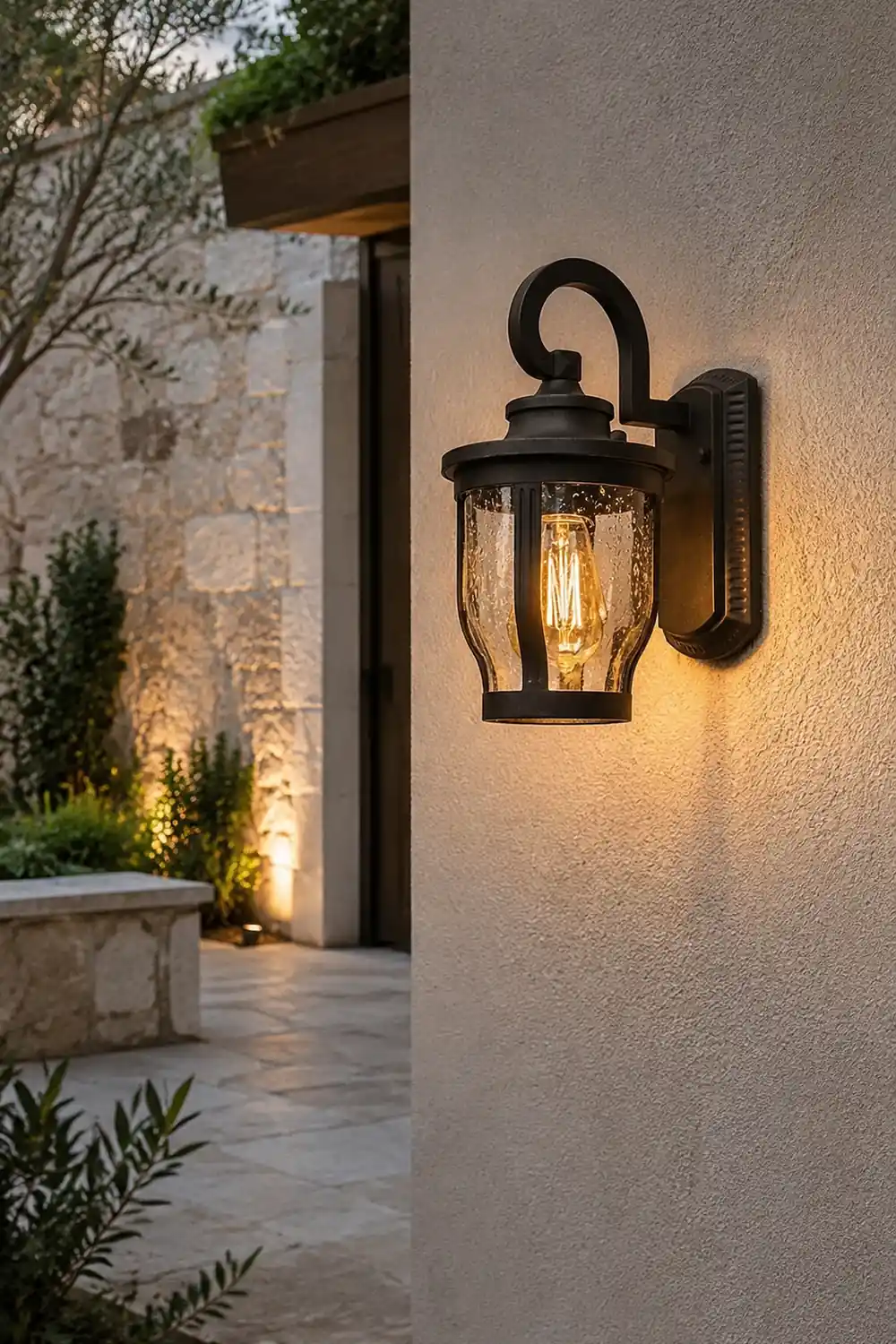 Retro Creative Waterproof Bubbles Glass Vintage Outdoor Wall Lights - Lumpaz