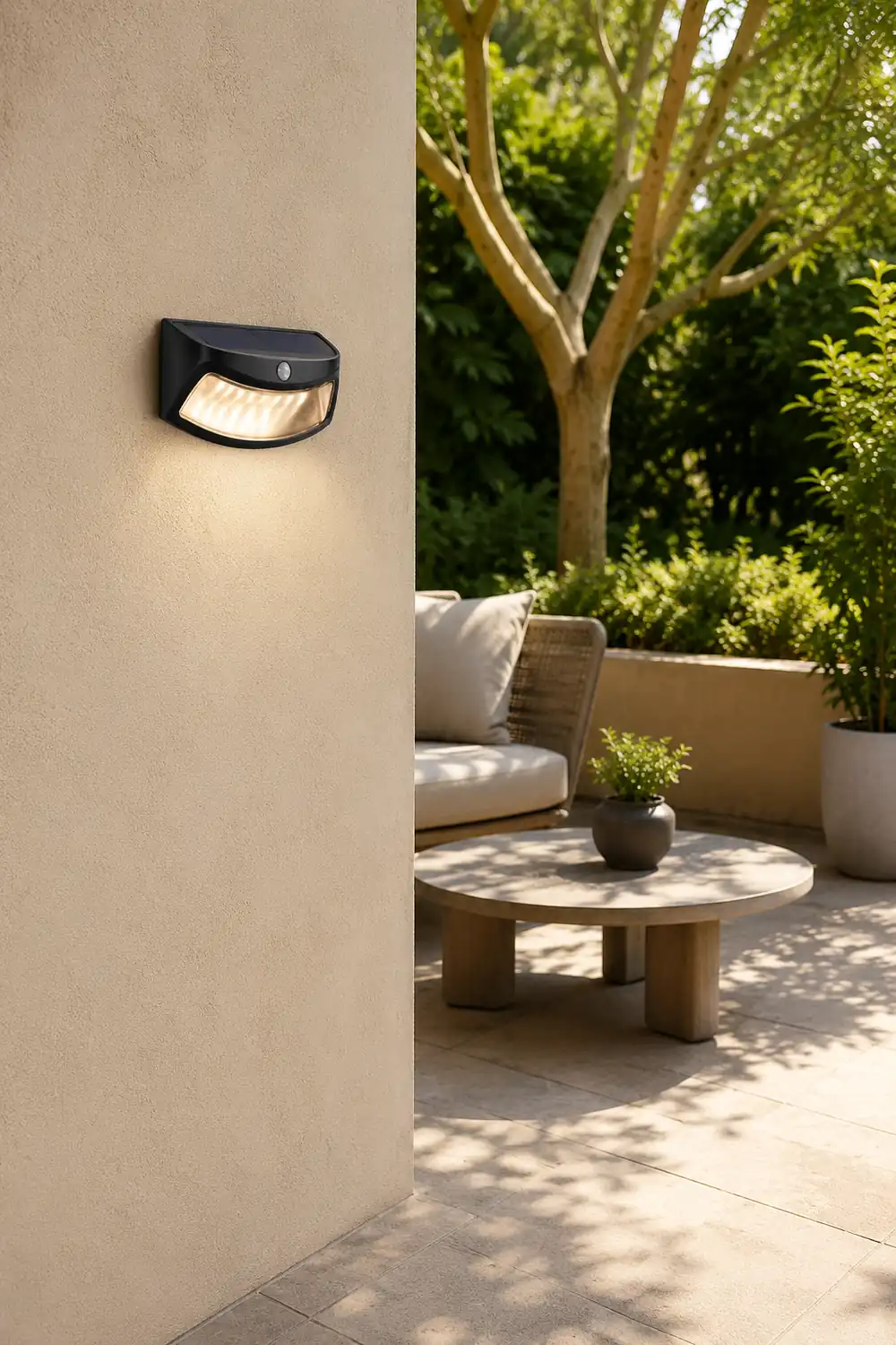 Intelligent Light Control Human Motion Sensor Solar Outdoor LED Wall Light - Lumpaz