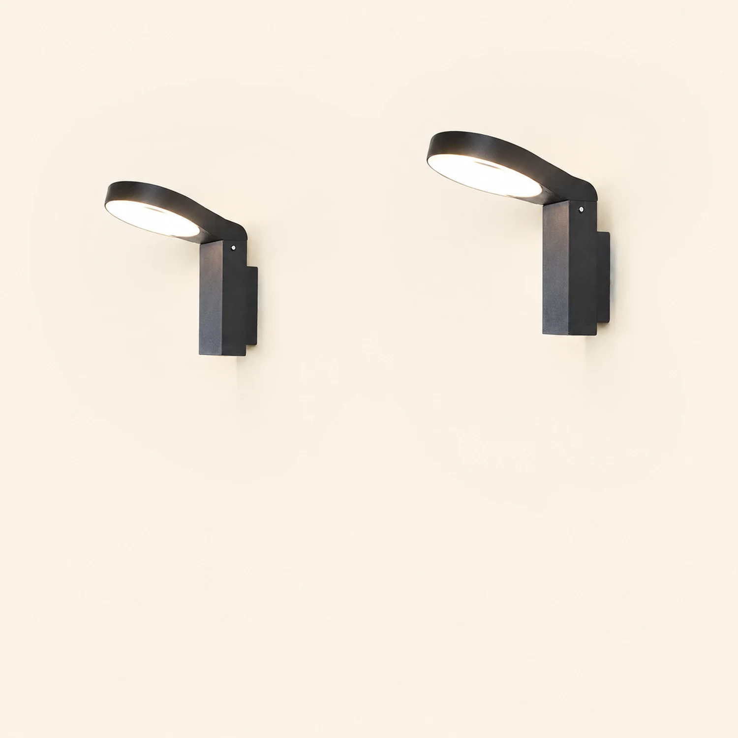 Spoon-shaped Waterproof 18W LED Black Modern Wall Lamp Pathway Lights - Lumpaz