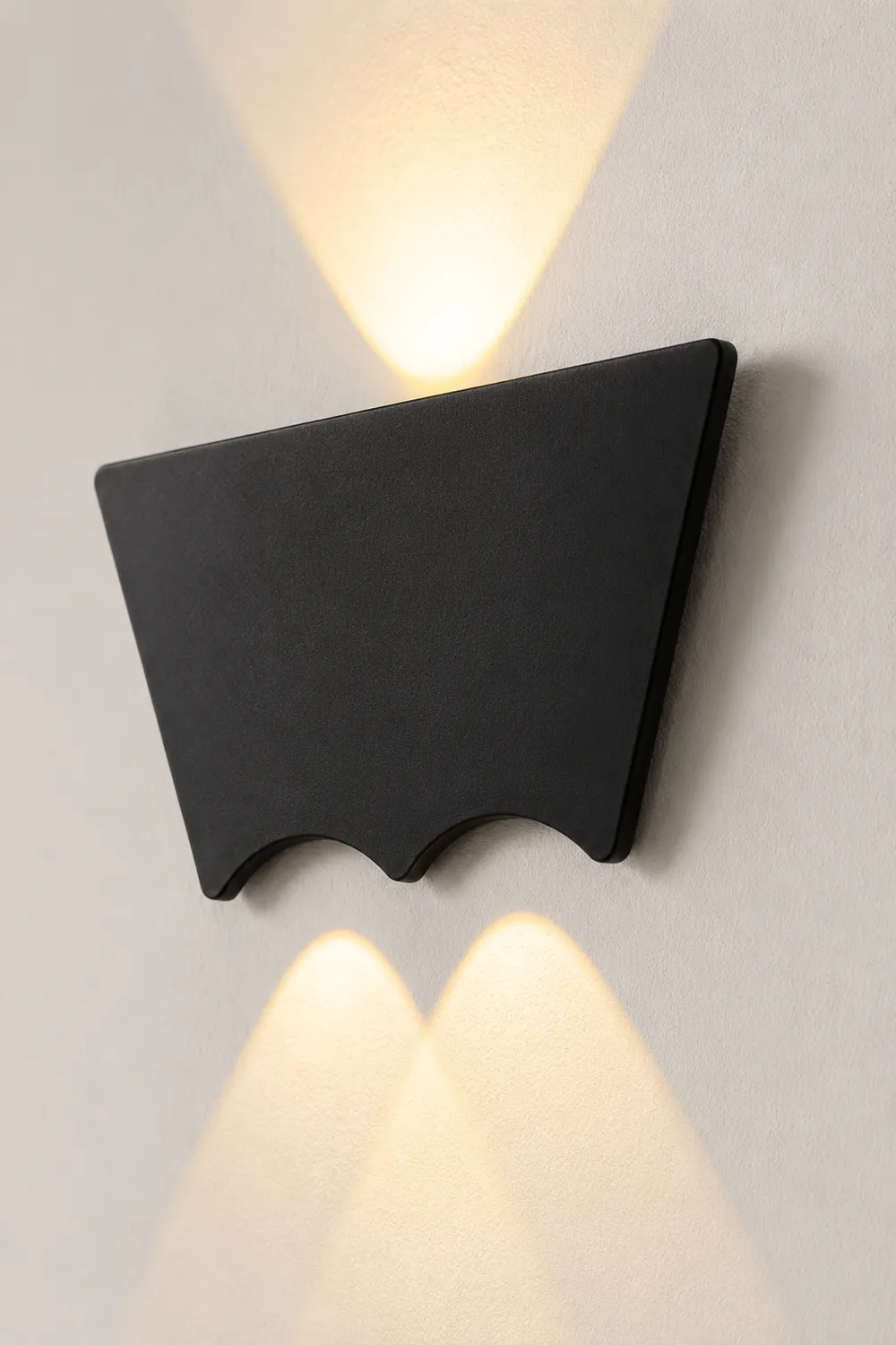 LED Up and Down Lights Waterproof Black Modern Sconce Wall Washer Light - Lumpaz